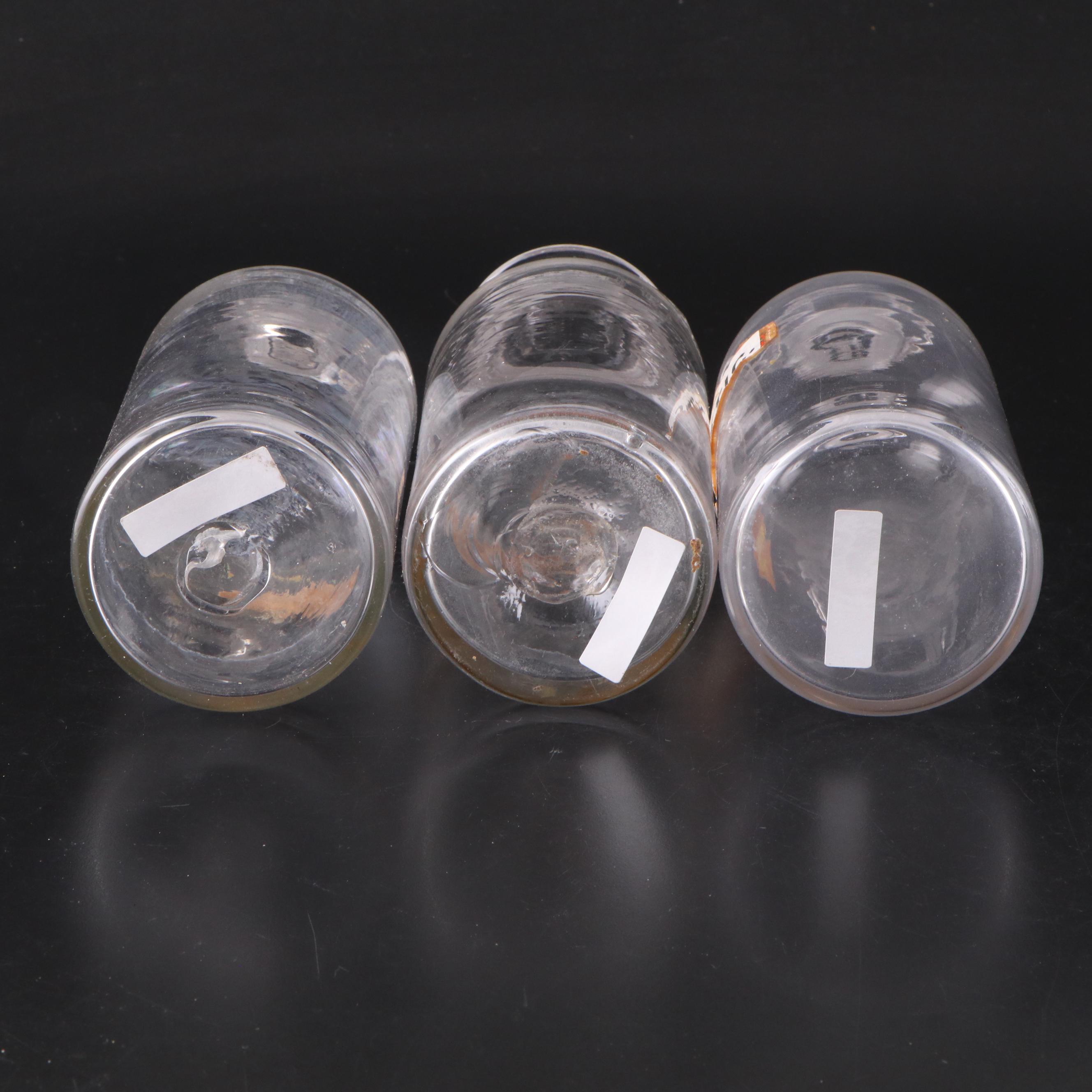 Antique Glass Apothecary Jars, Late 19th Century