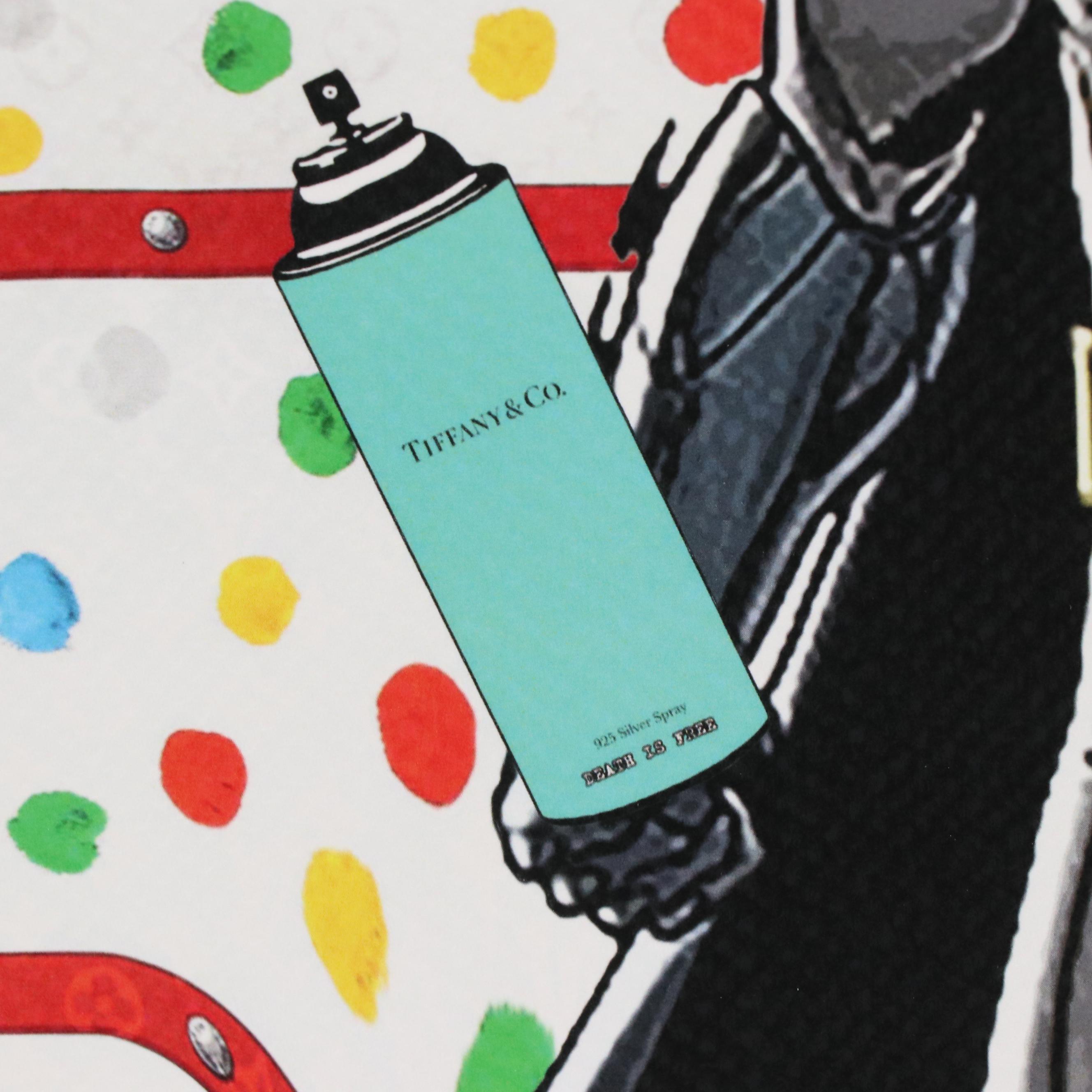 Death NYC Pop Art Graphic Print of Batman x Damien Hirst x Louis Vuitton, 2023