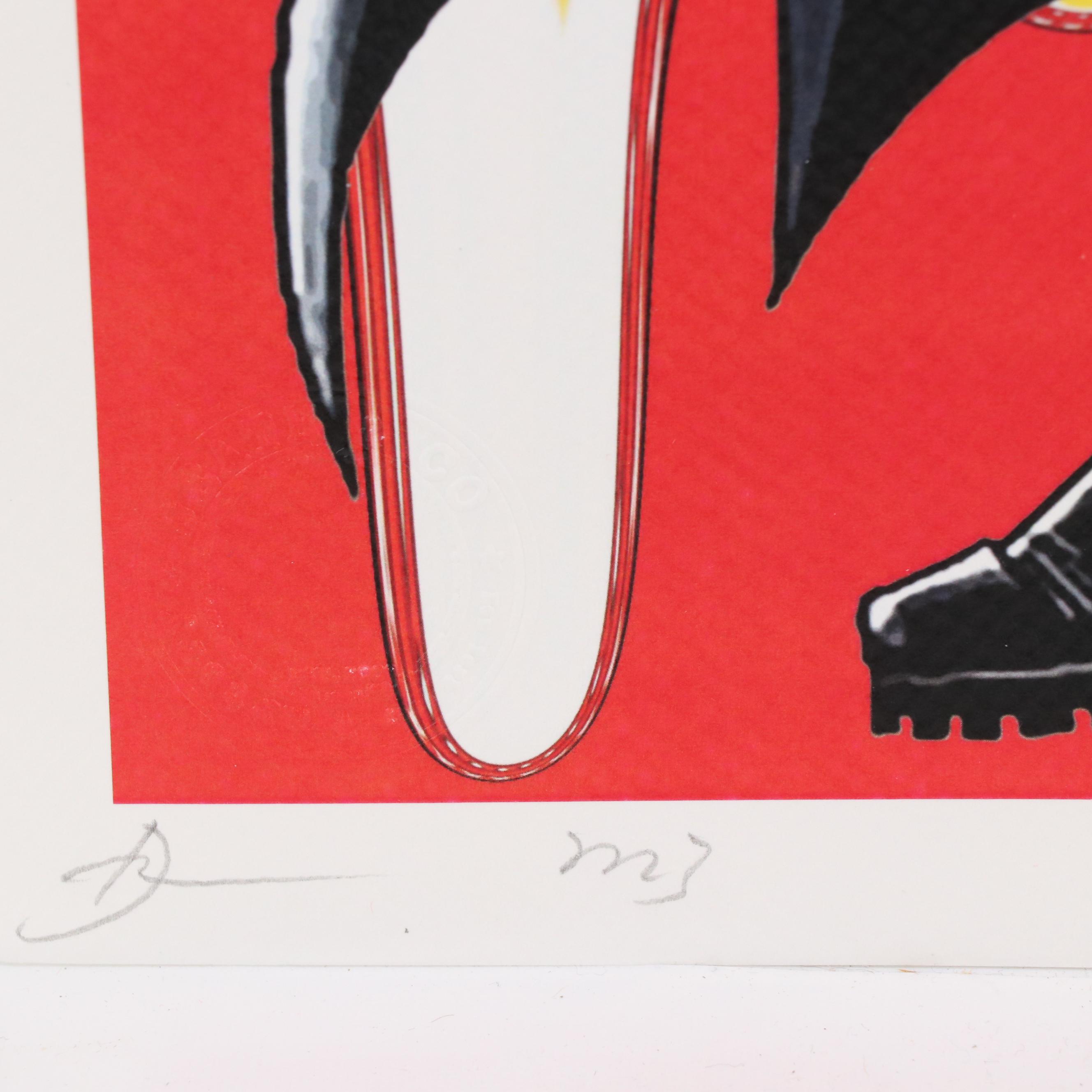 Death NYC Pop Art Graphic Print of Batman x Damien Hirst x Louis Vuitton, 2023