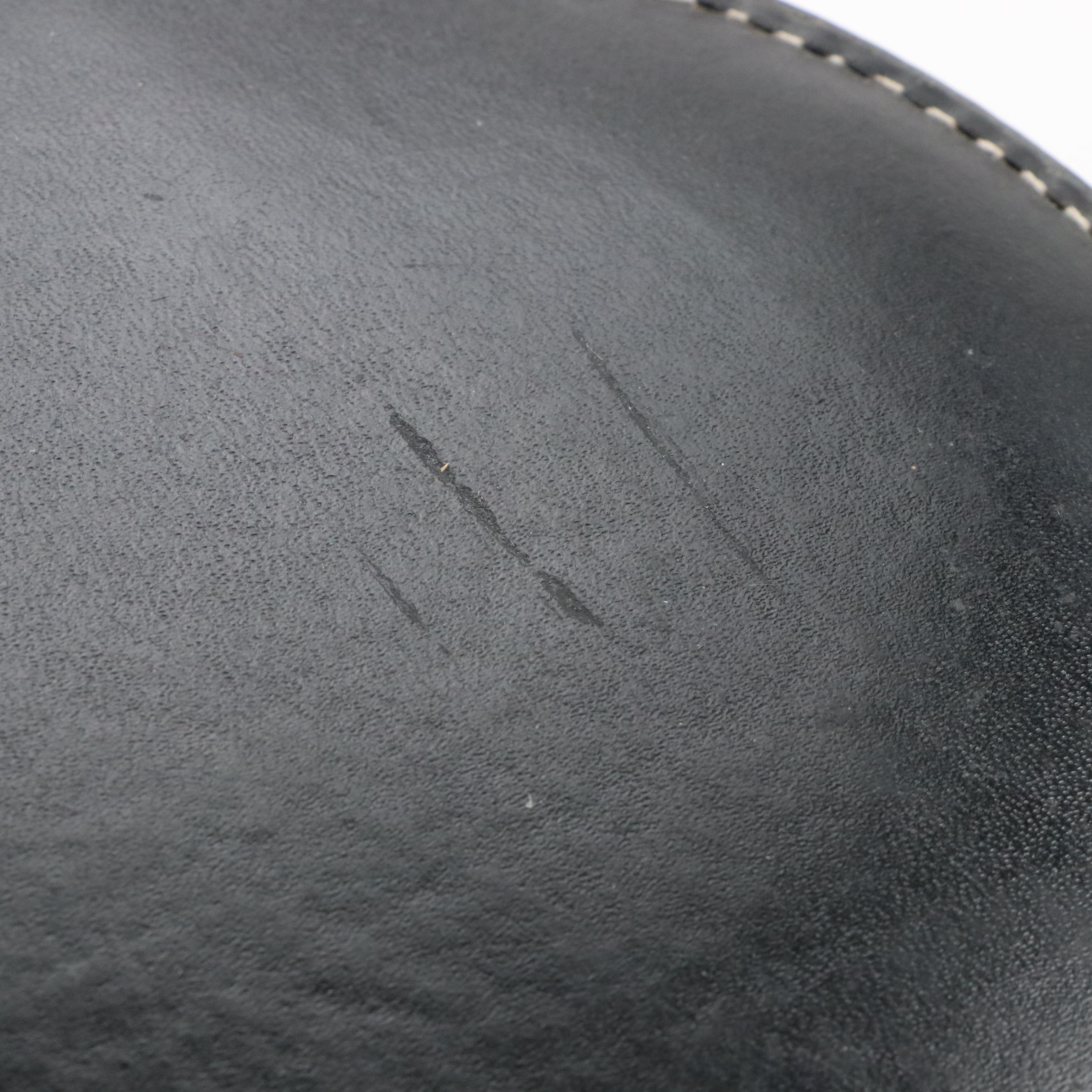 Top Stitched Bonded Leather Nesting Storage Boxes