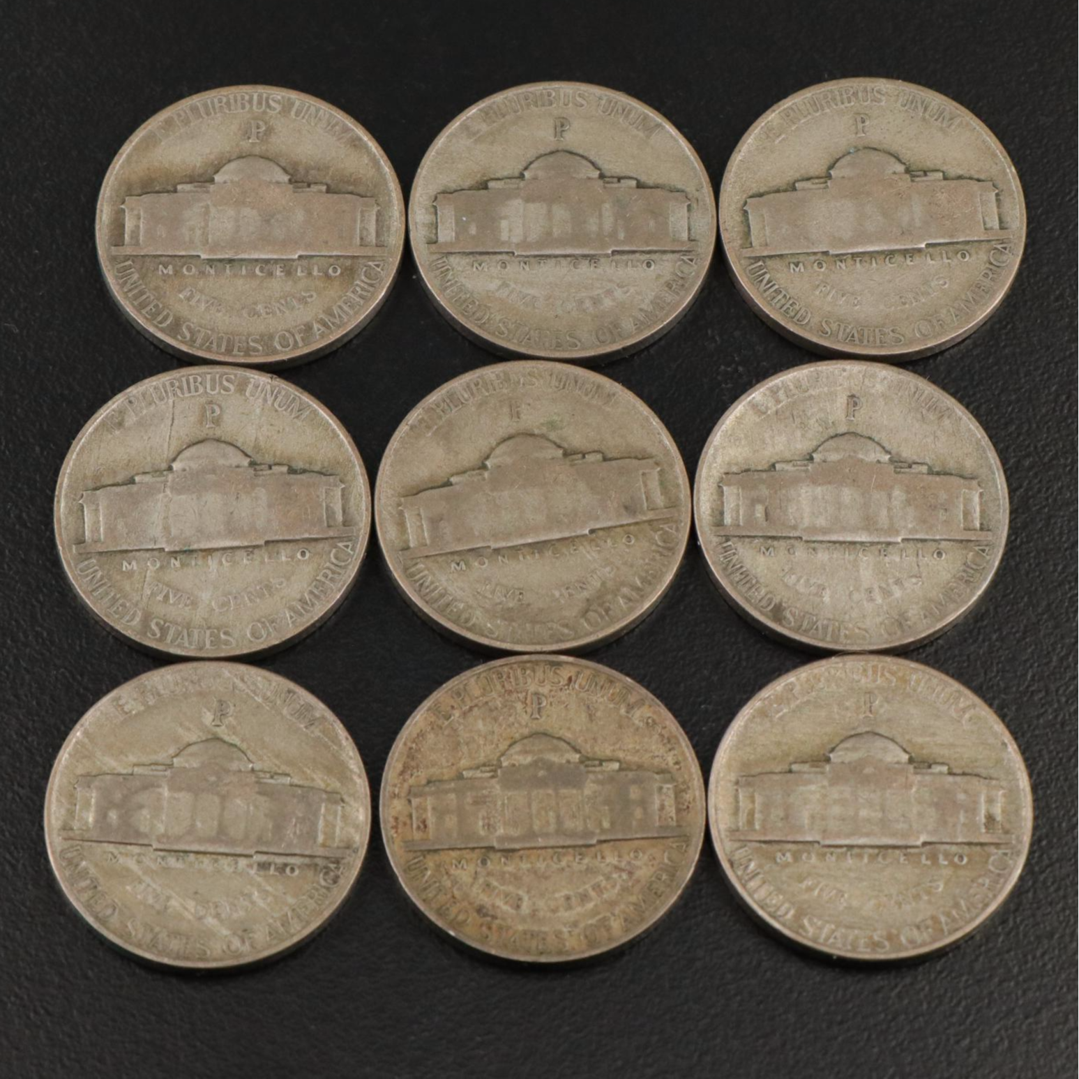 Three Jefferson Nickel Folders With Coins and 200 Additional Jefferson Nickels