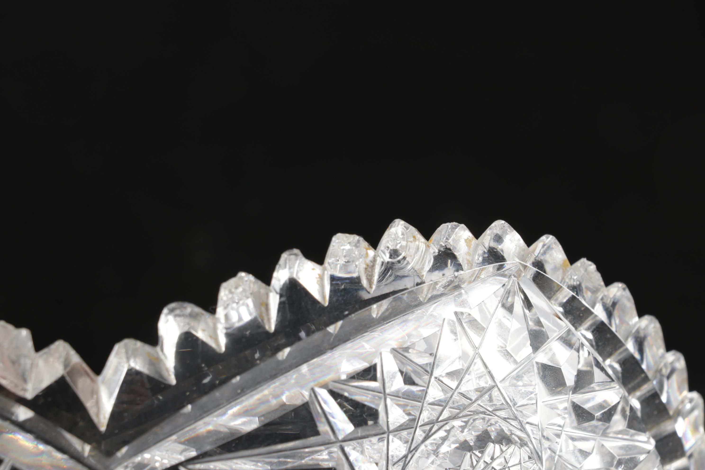 Sterling Silver Utensils Including Salt Ladle With ABP, Nucut and Cut Glass