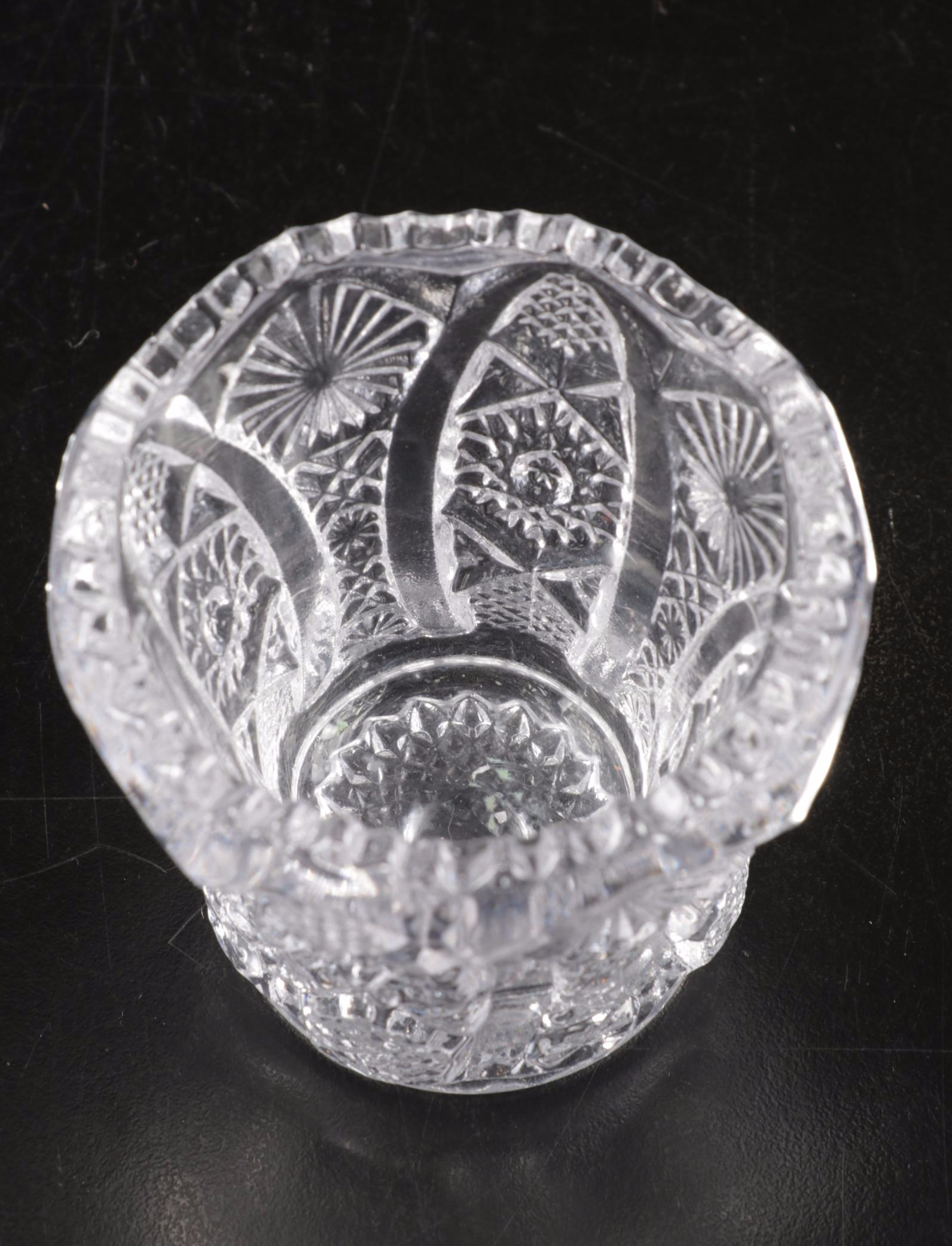 Sterling Silver Utensils Including Salt Ladle With ABP, Nucut and Cut Glass