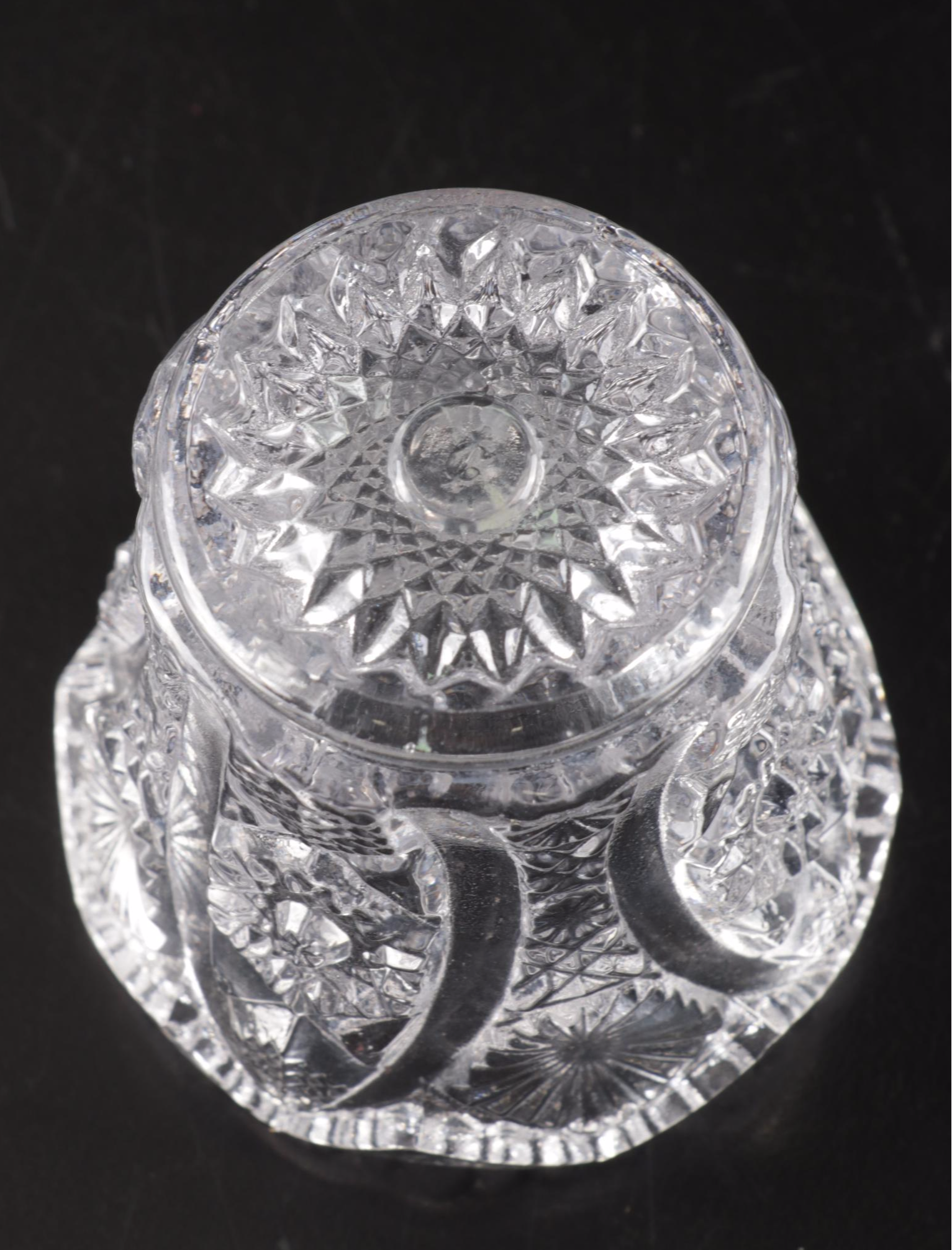 Sterling Silver Utensils Including Salt Ladle With ABP, Nucut and Cut Glass