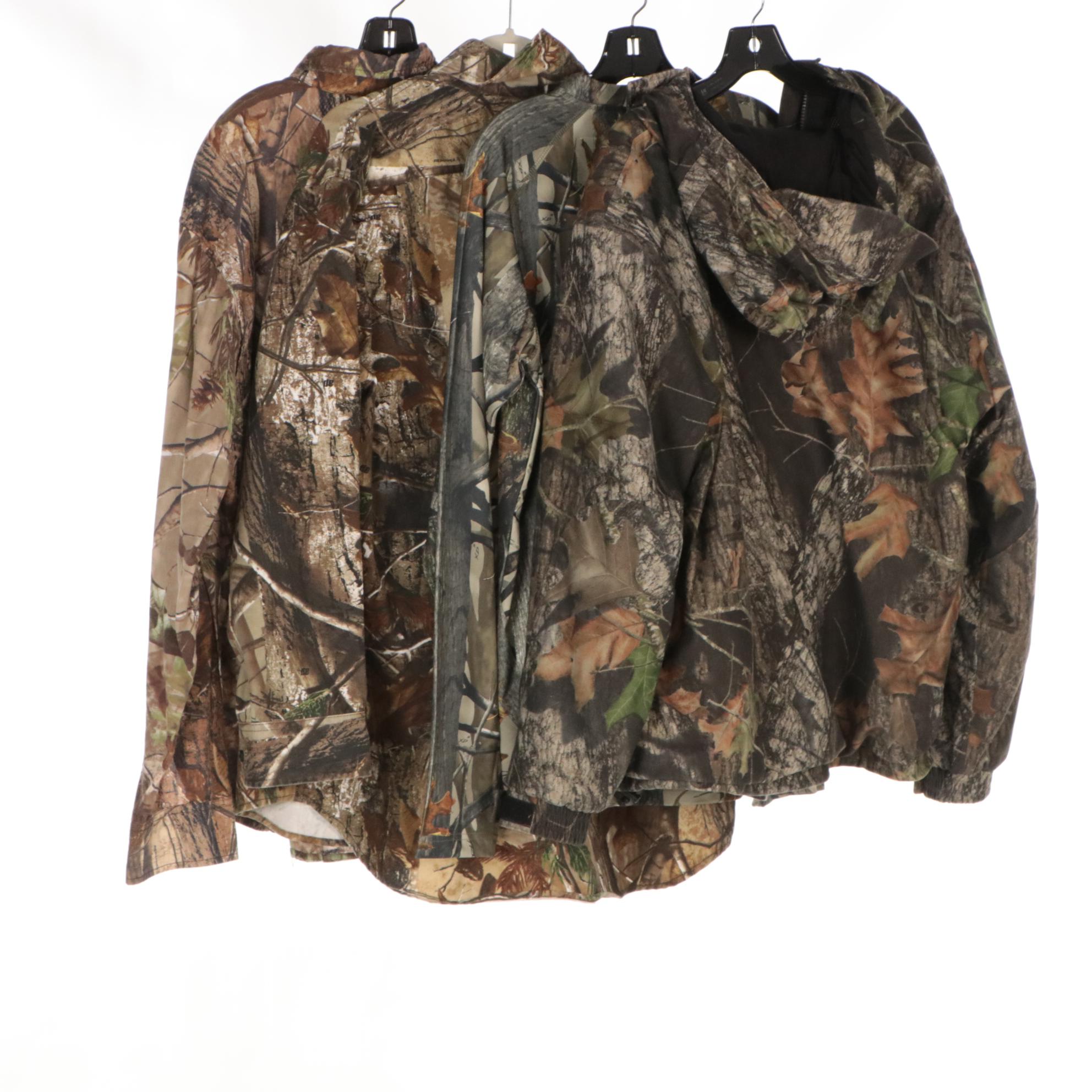 Men's Cabela's and Other Camouflage Jacket, Hats, Pants, and Shirts