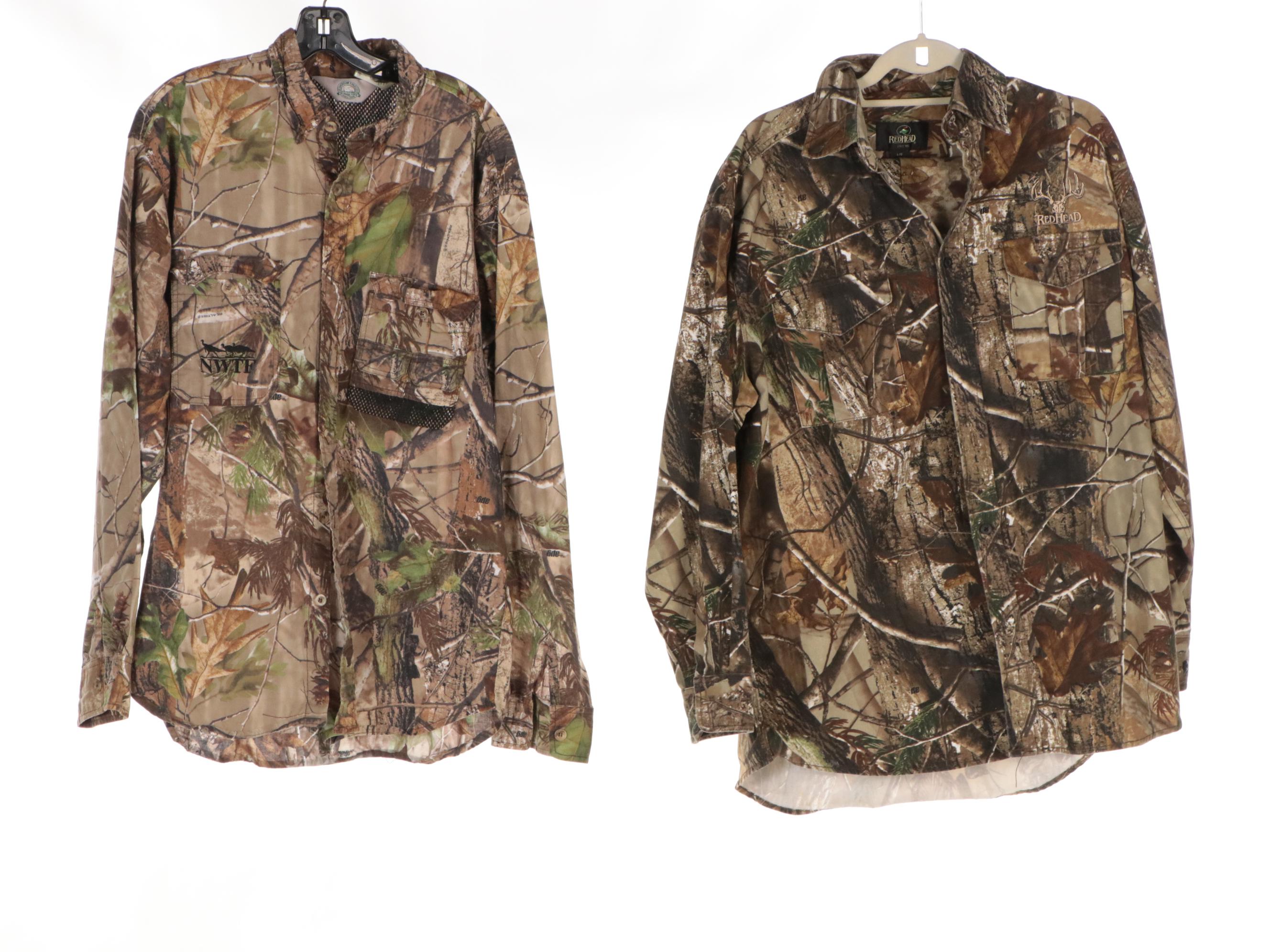Men's Cabela's and Other Camouflage Jacket, Hats, Pants, and Shirts