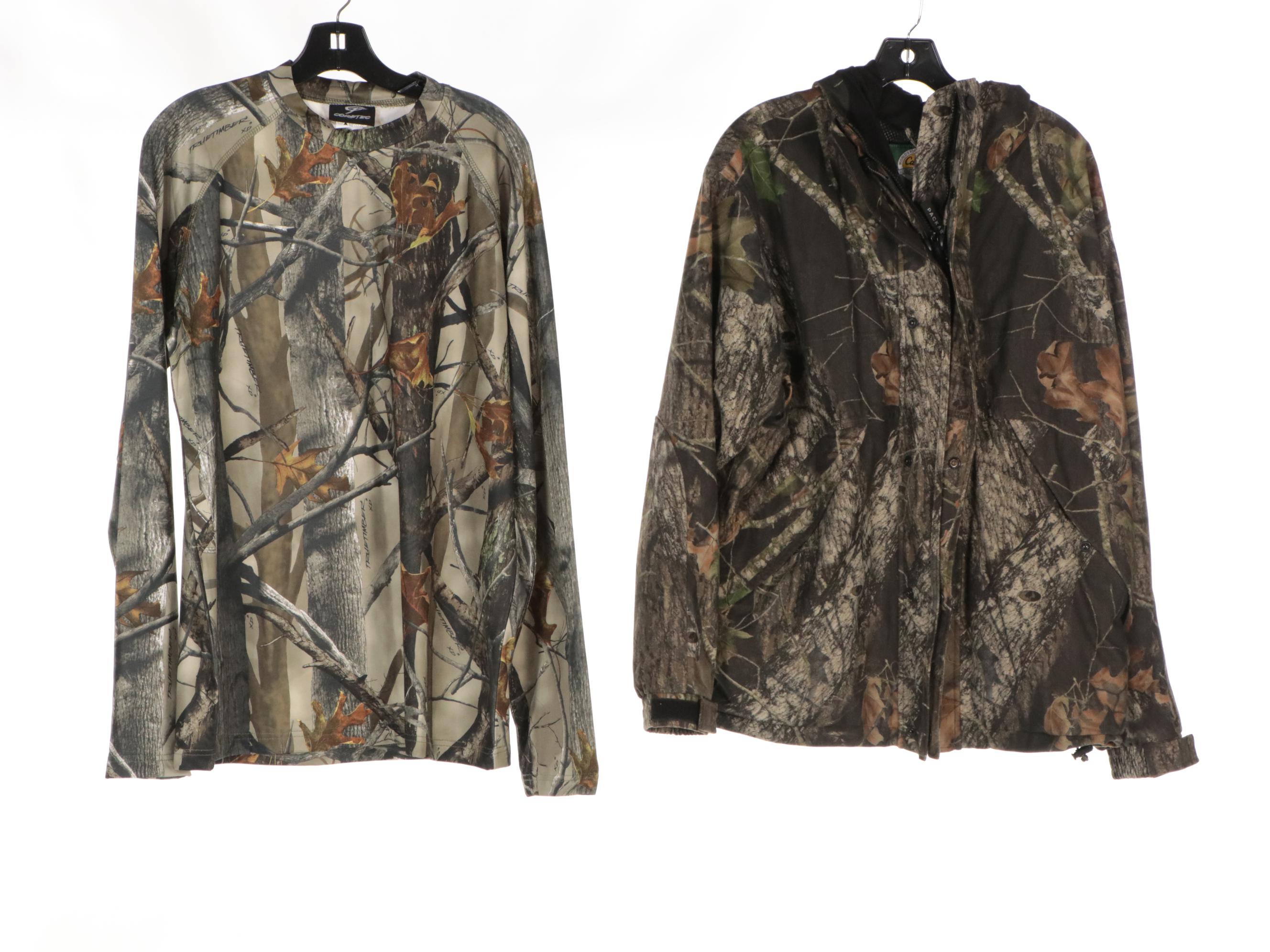 Men's Cabela's and Other Camouflage Jacket, Hats, Pants, and Shirts