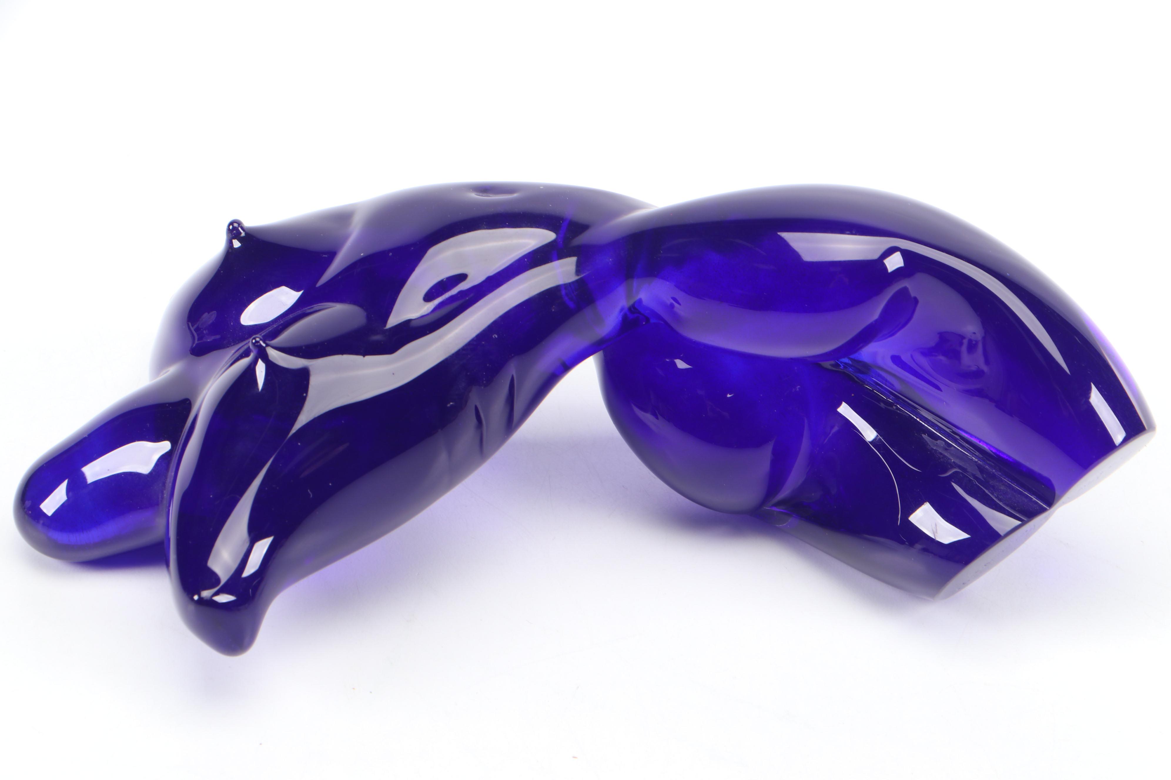 Signed Sabrina Knowles Blown Glass Female Torso Figurine