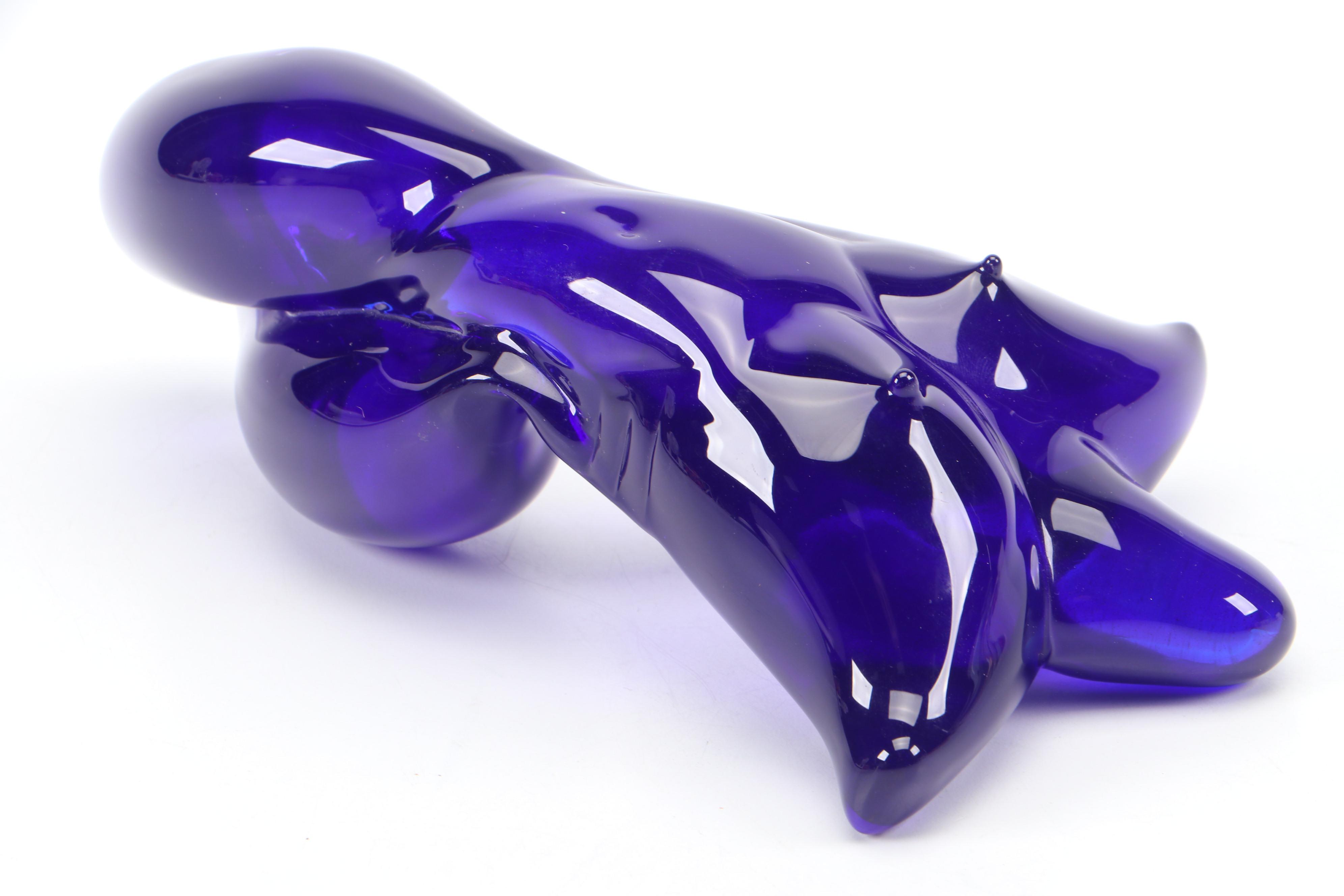 Signed Sabrina Knowles Blown Glass Female Torso Figurine