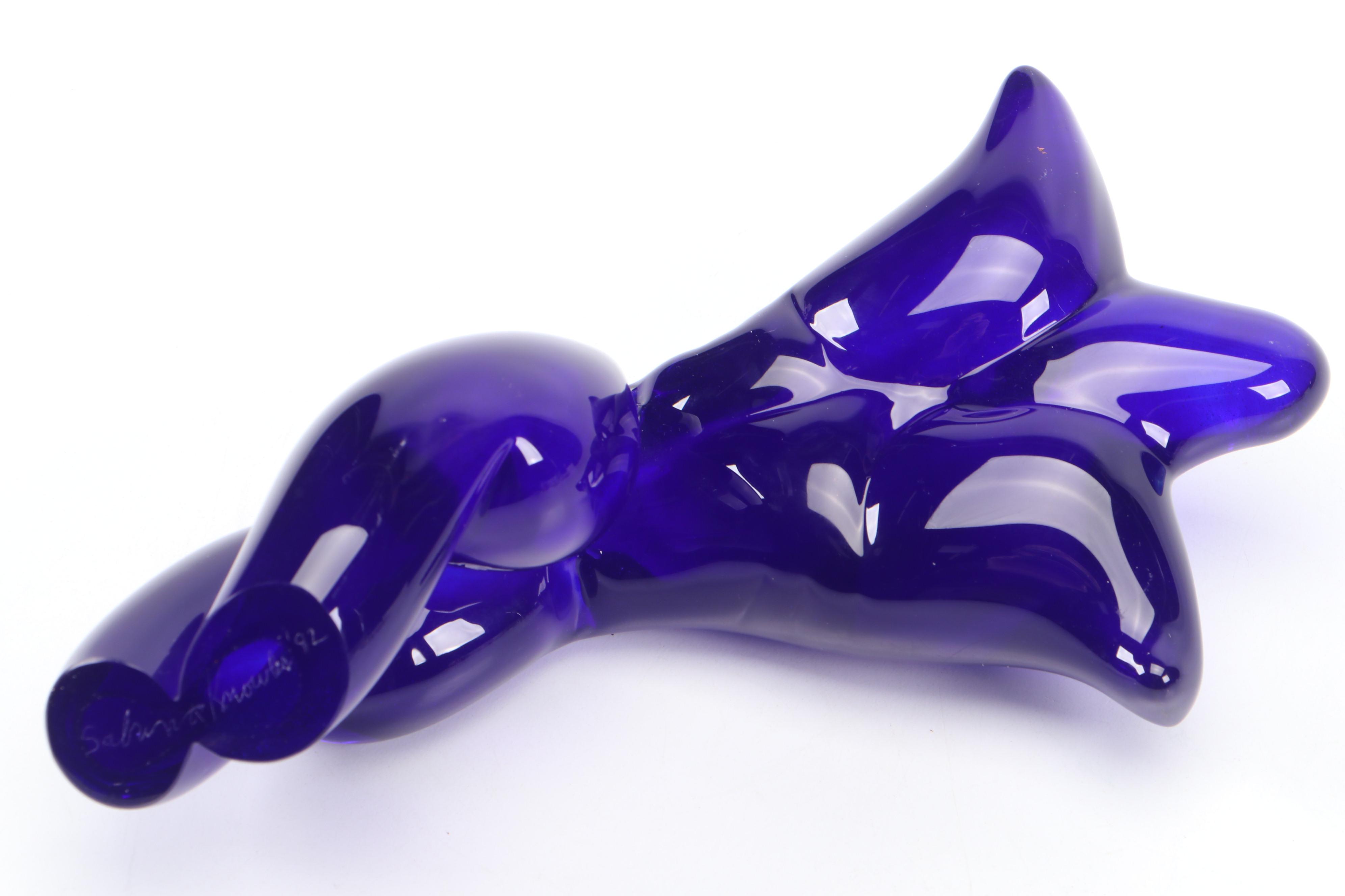 Signed Sabrina Knowles Blown Glass Female Torso Figurine