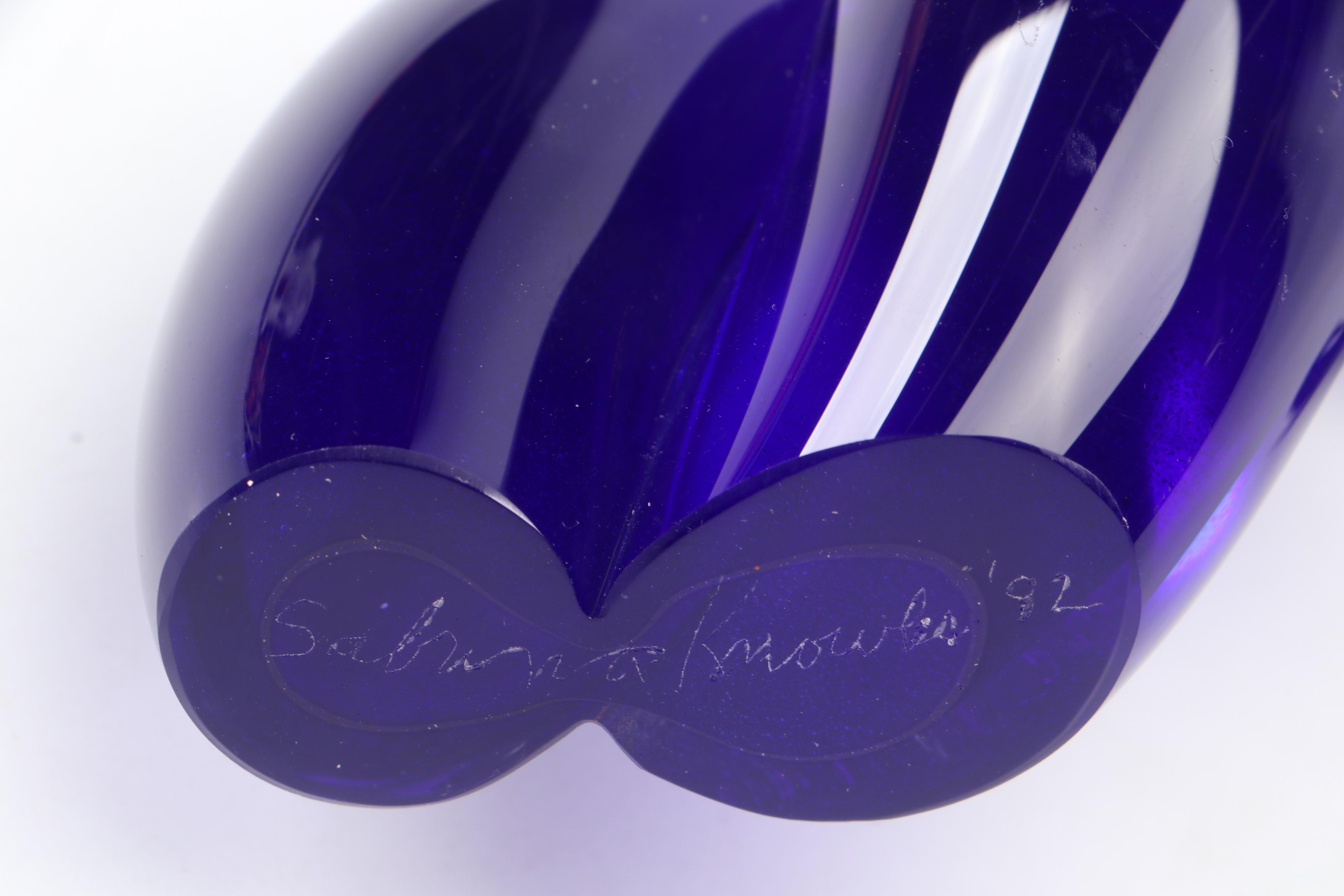 Signed Sabrina Knowles Blown Glass Female Torso Figurine