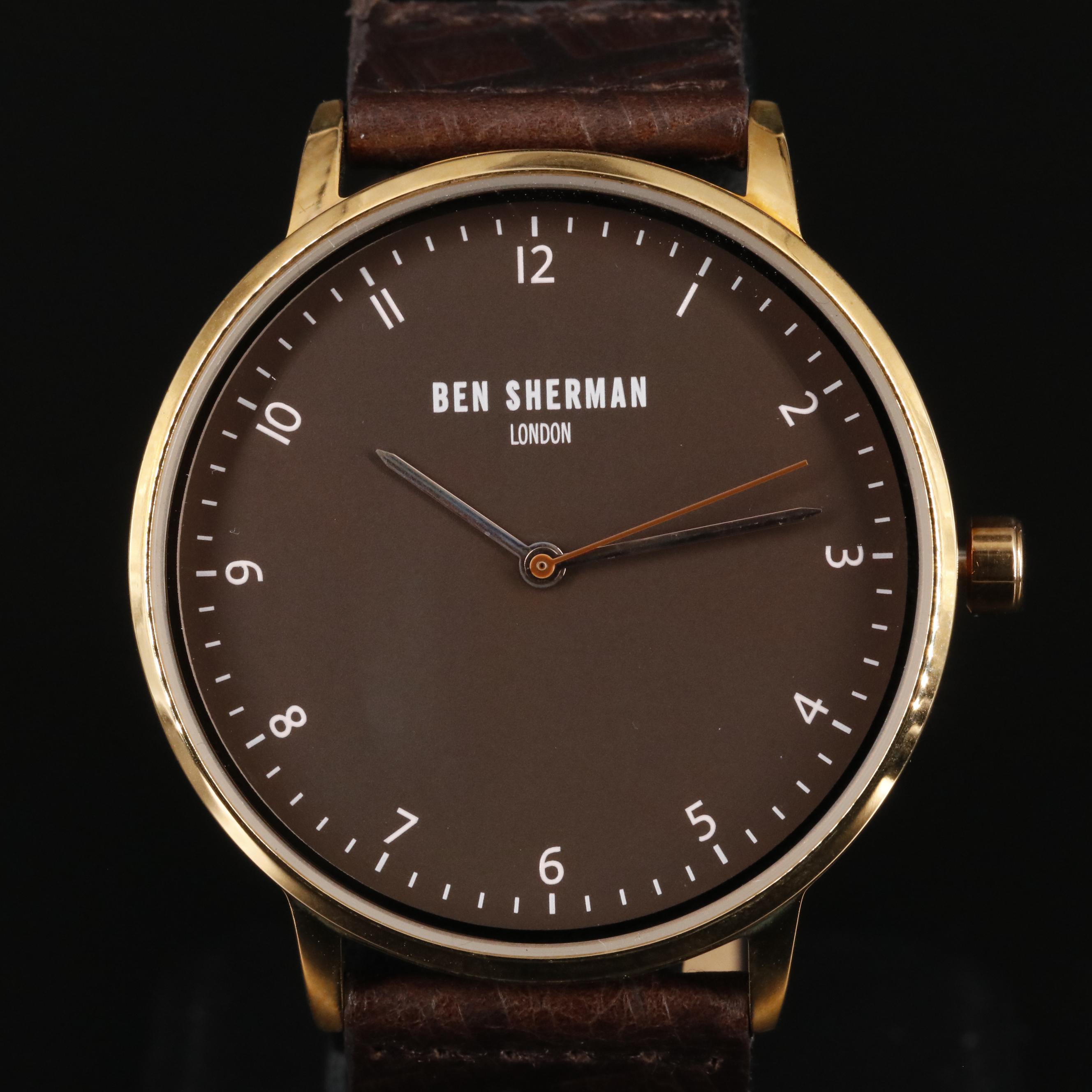 Ben Sherman Portobello Heritage Brown Dial Quartz Watch with Box