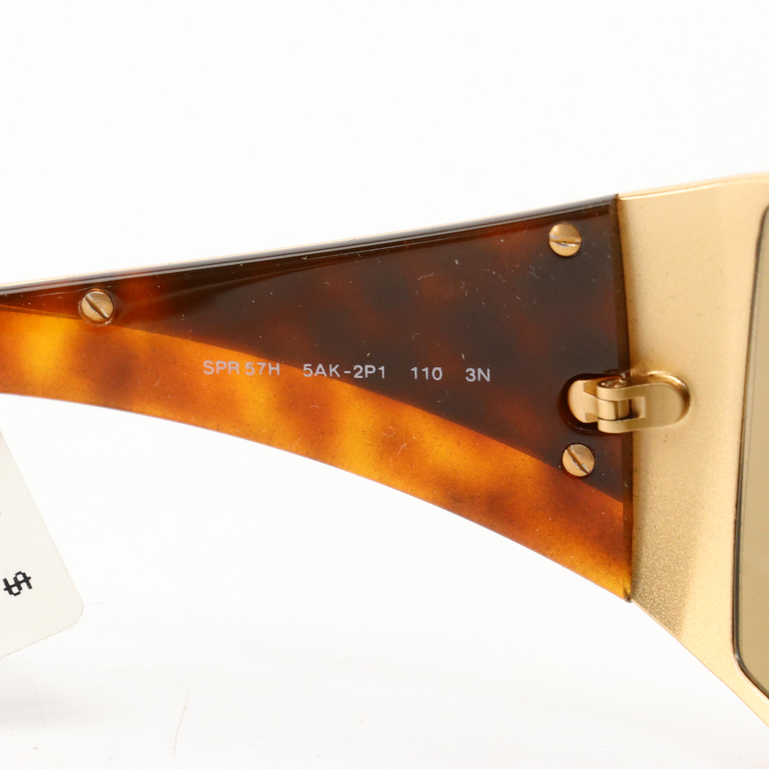 Prada SPR 57H Shield Sunglasses with Case, NWT