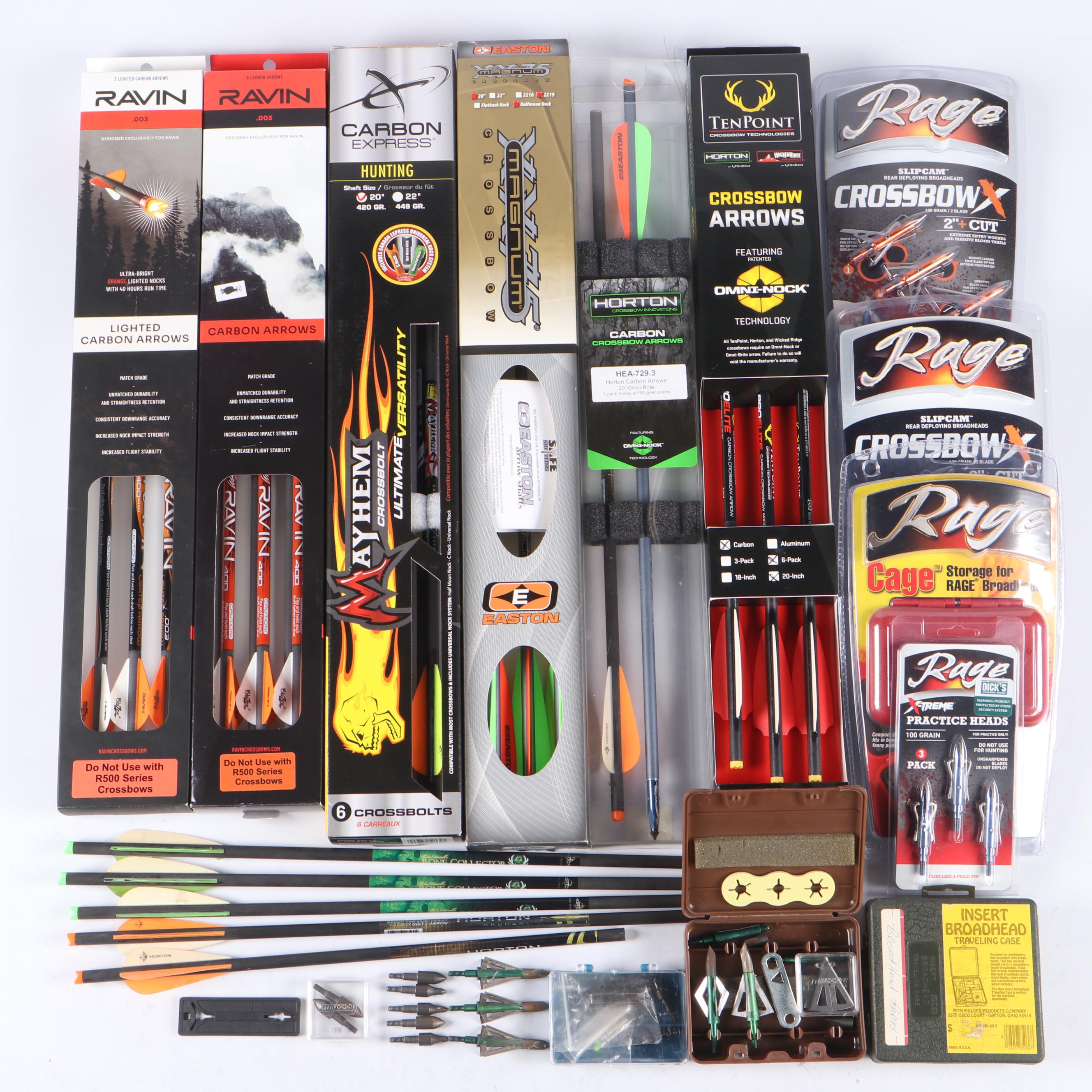 Horton Carbon Crossbow Arrows with Ten Point Crossbow Arrows and More