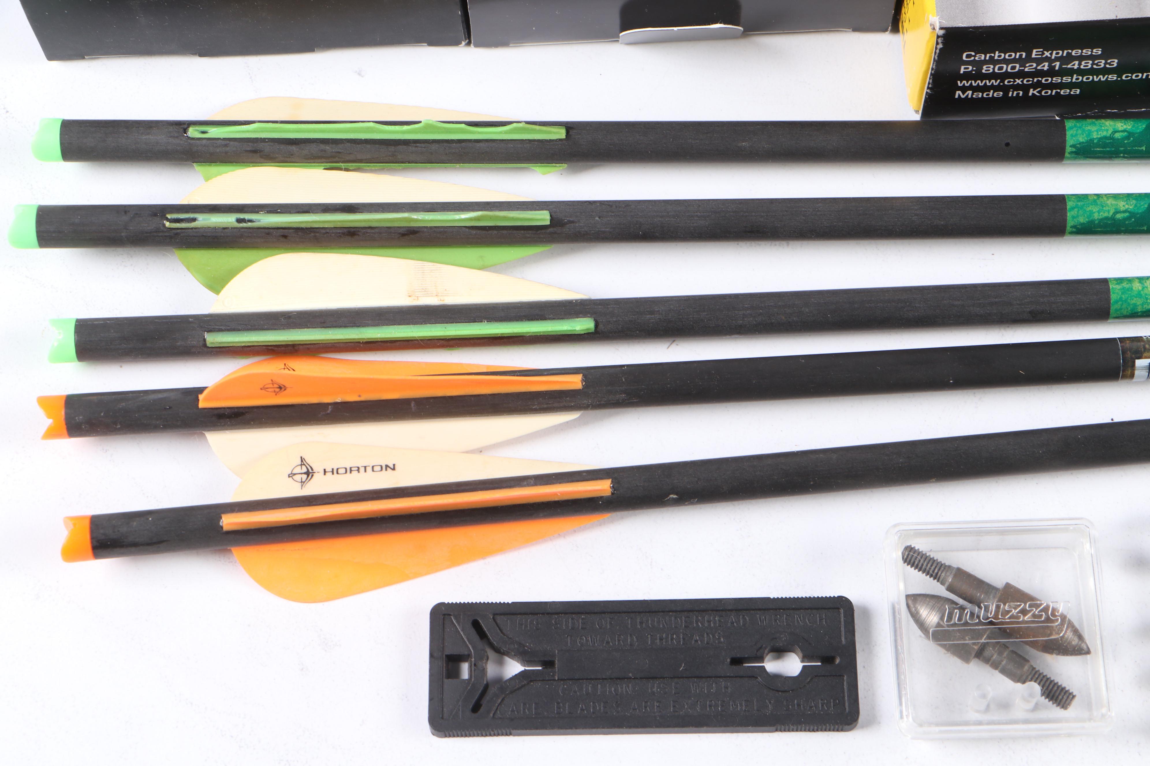 Horton Carbon Crossbow Arrows with Ten Point Crossbow Arrows and More