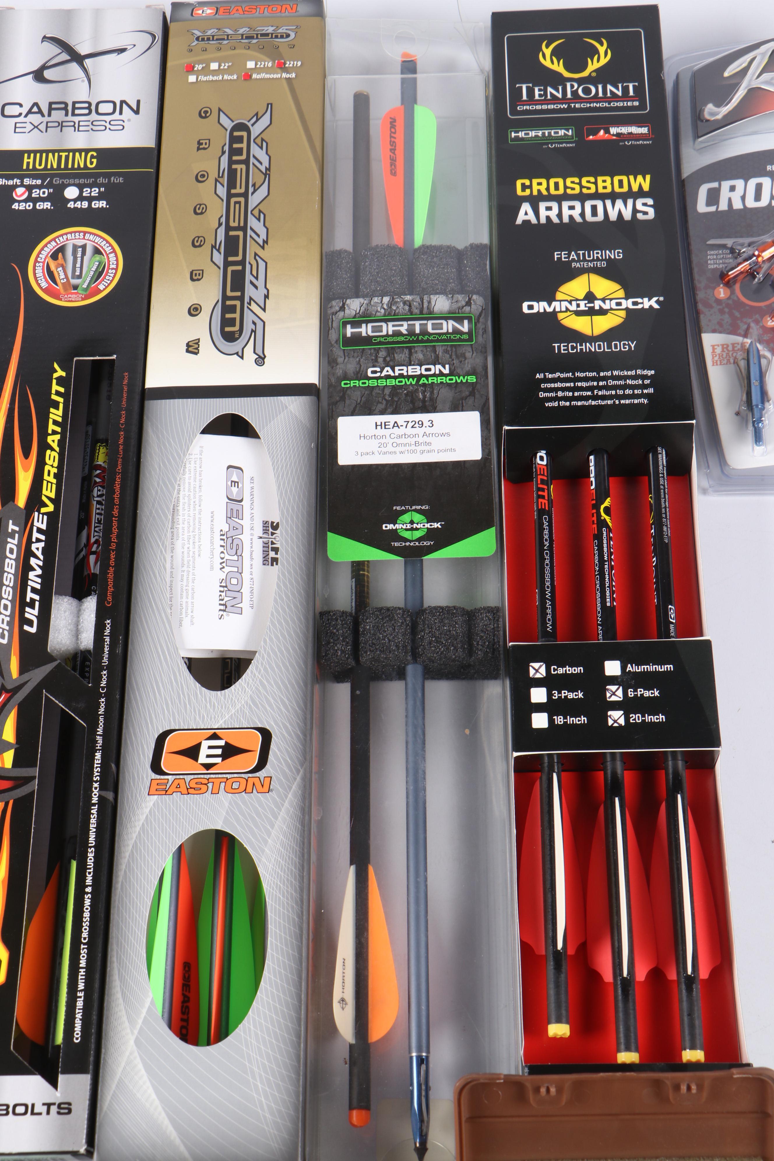 Horton Carbon Crossbow Arrows with Ten Point Crossbow Arrows and More