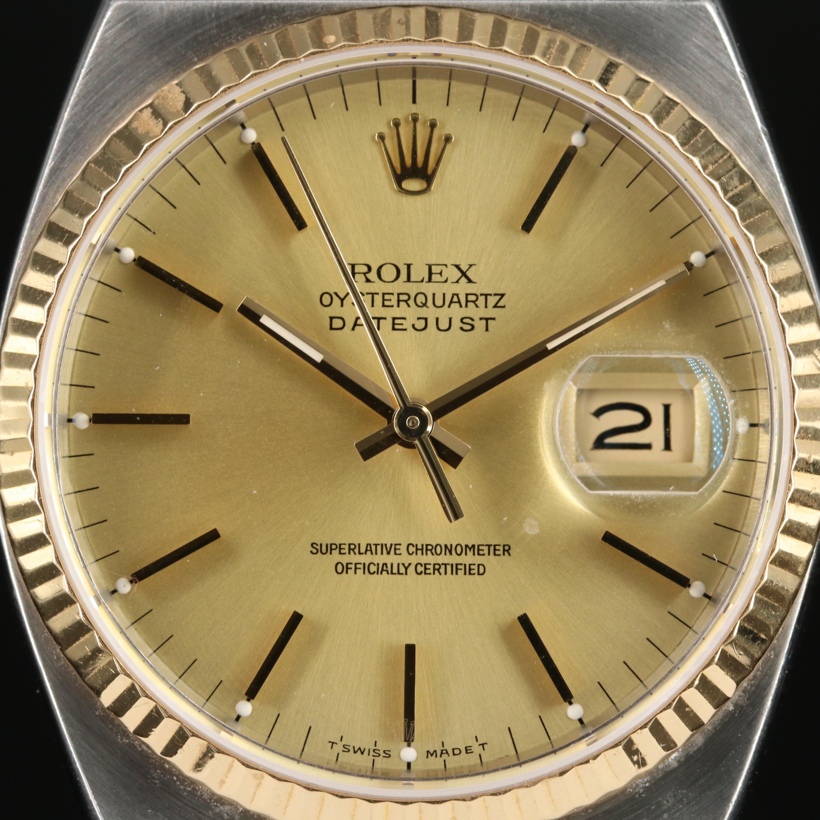 1986 Rolex Datejust Oysterquartz Watch