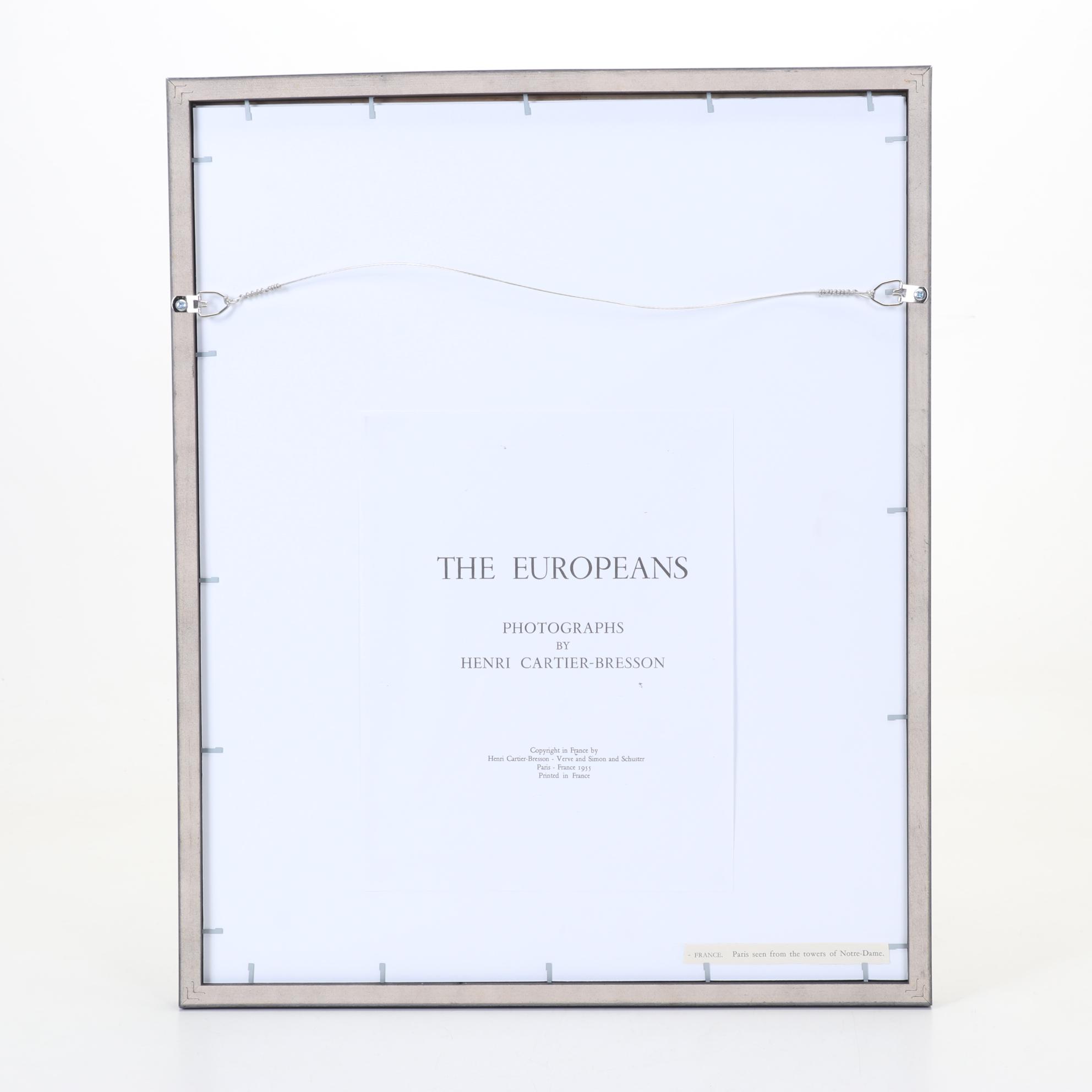 Henri Cartier-Bresson Rotogravure "France" From "The Europeans," 1955