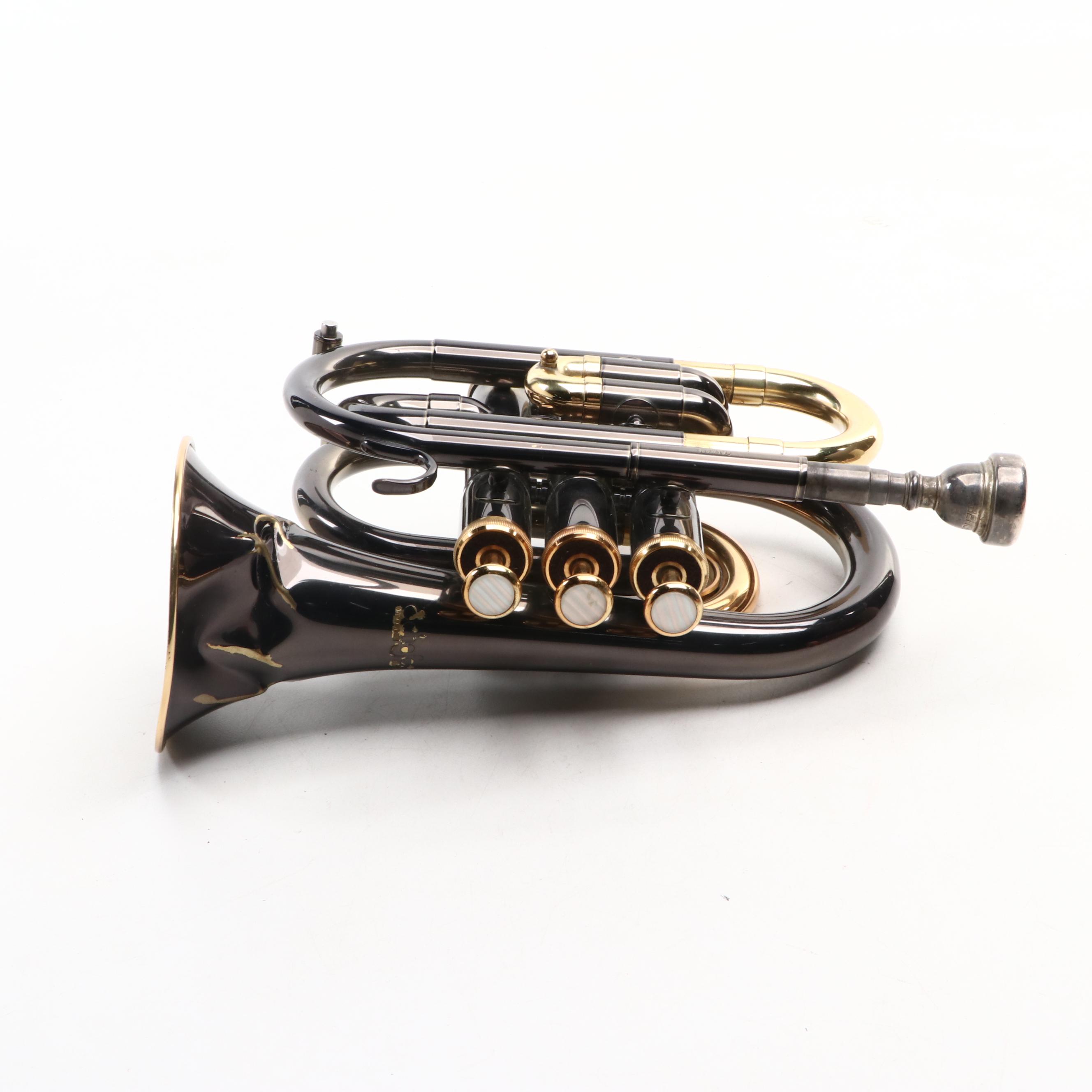 Schafer Pocket Trumpet with Copper Bugle and One-Valve Bugle