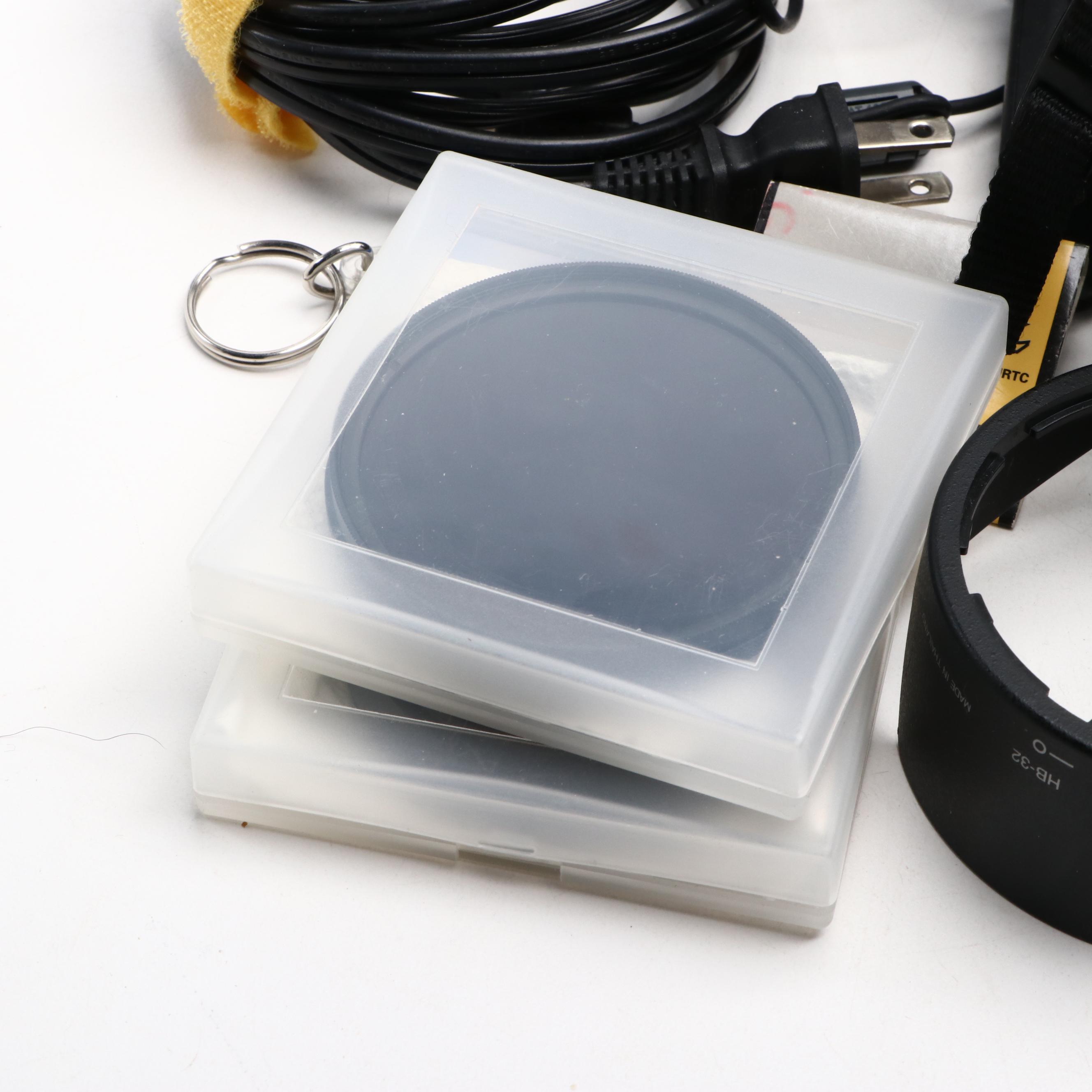 Nikon D70 Digital Camera with Flash, Lens, Bag and More