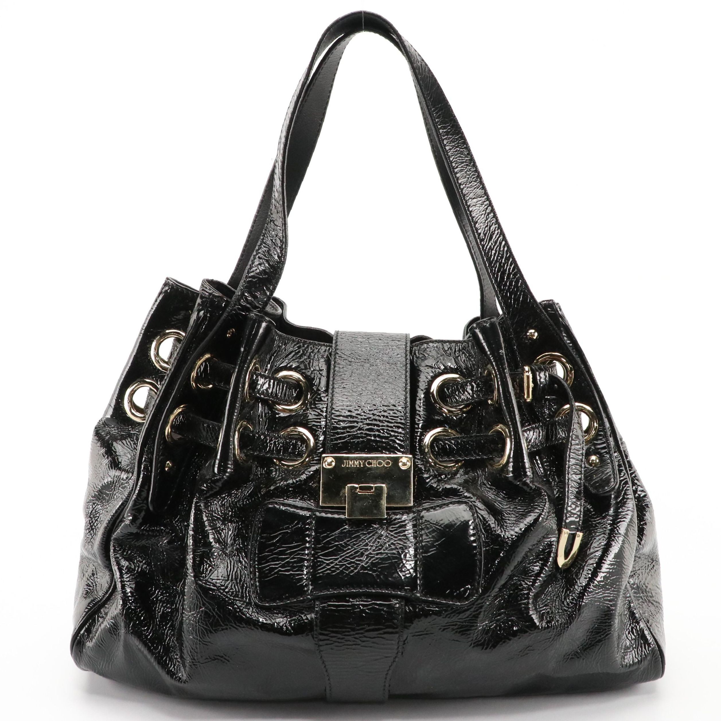 Jimmy Choo Ramona Bag in Crinkle Patent Leather