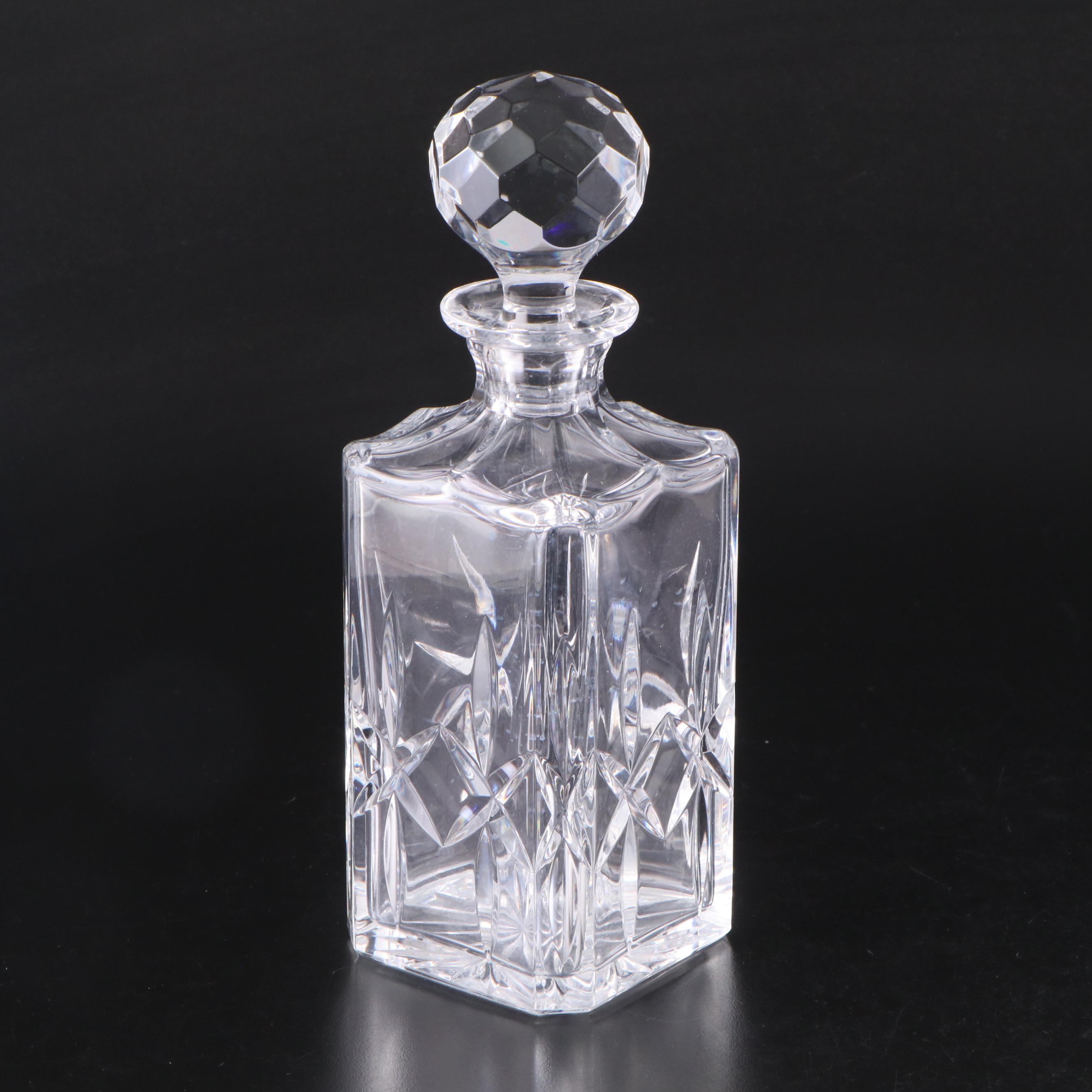 Waterford Crystal "Lismore" Wine Decanter with Other Crystal Decanters