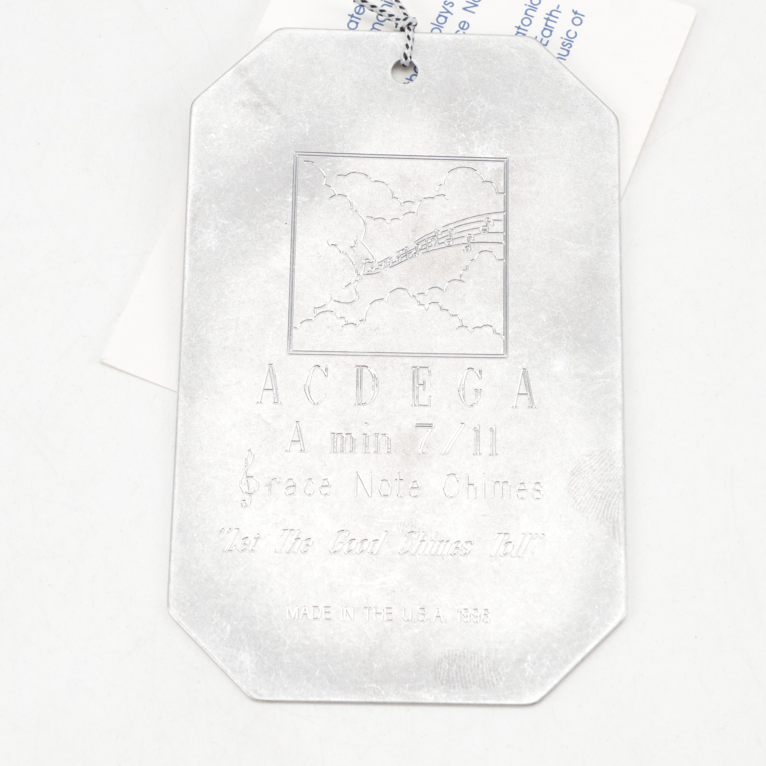 Talavera Mexican Ceramic Frog With Grace Note Metal Wind Chimes