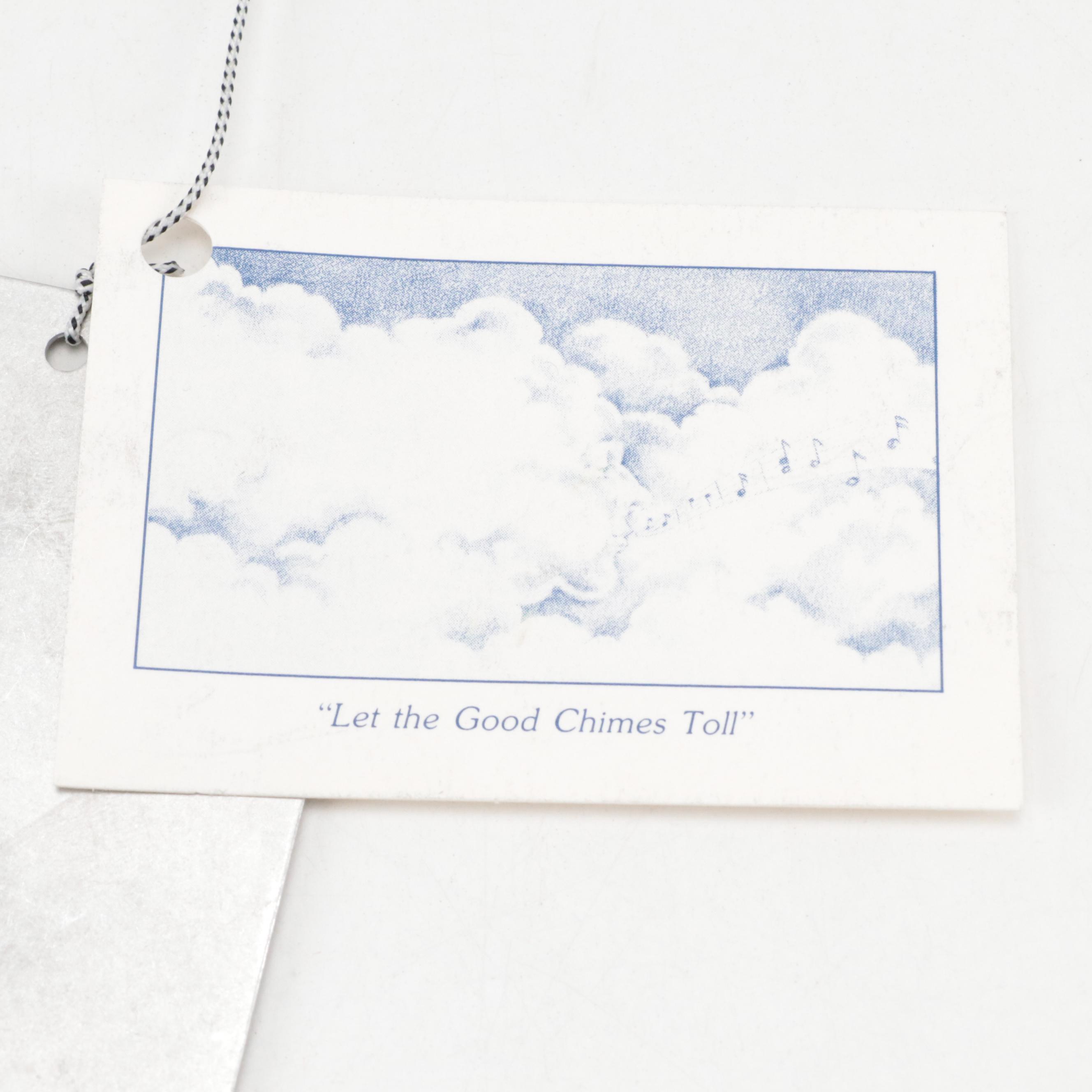 Talavera Mexican Ceramic Frog With Grace Note Metal Wind Chimes