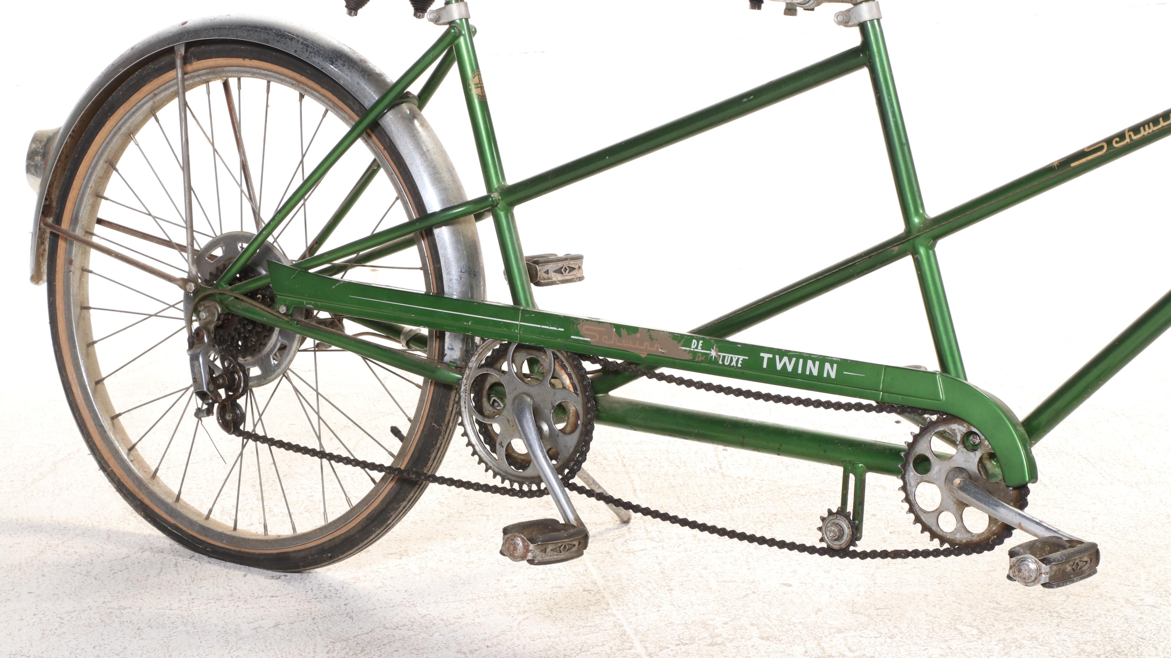 Schwinn "De Luxe Twinn" Tandem Cruiser Bike, Mid to Late 20th Century