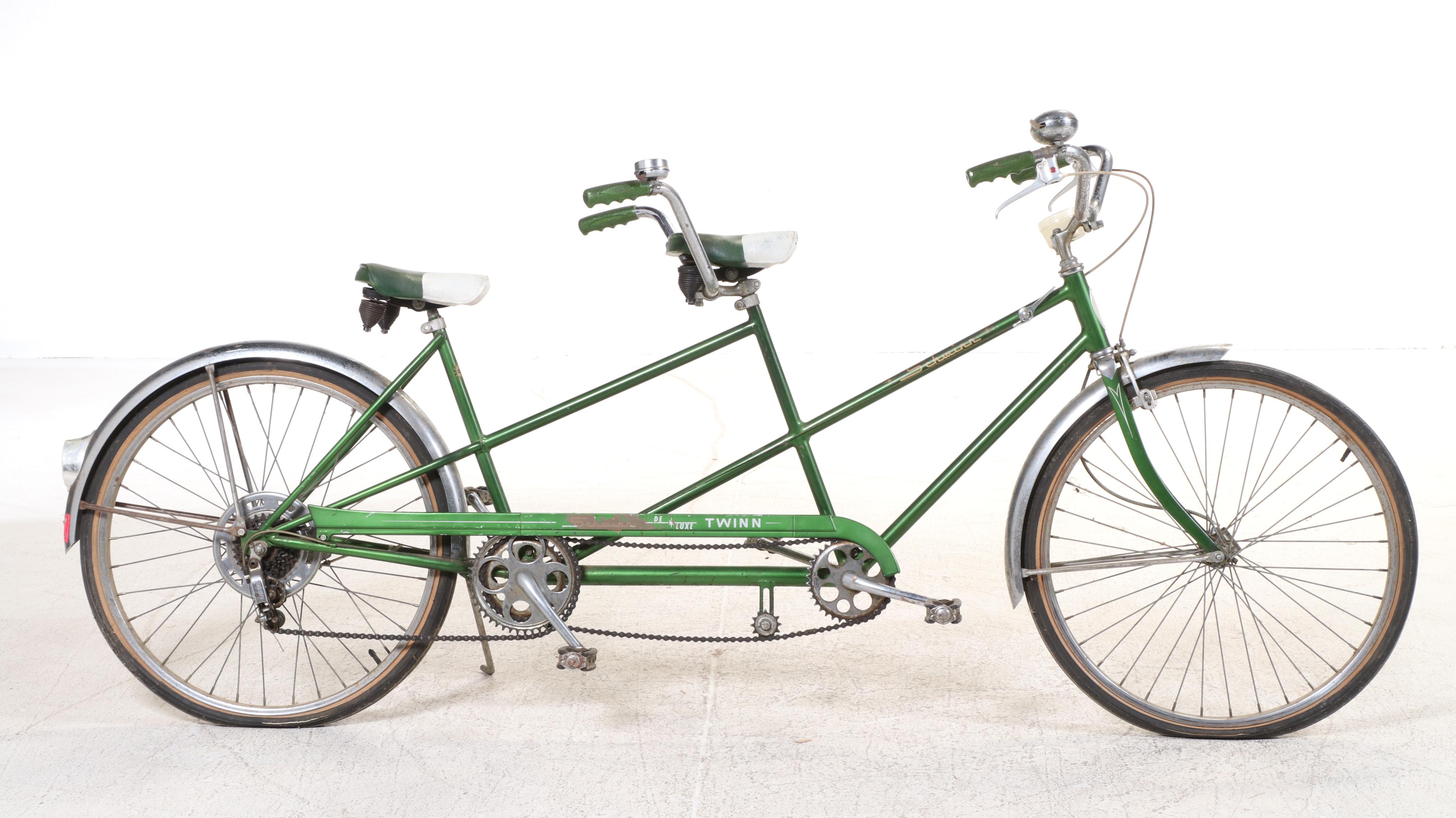 Schwinn "De Luxe Twinn" Tandem Cruiser Bike, Mid to Late 20th Century