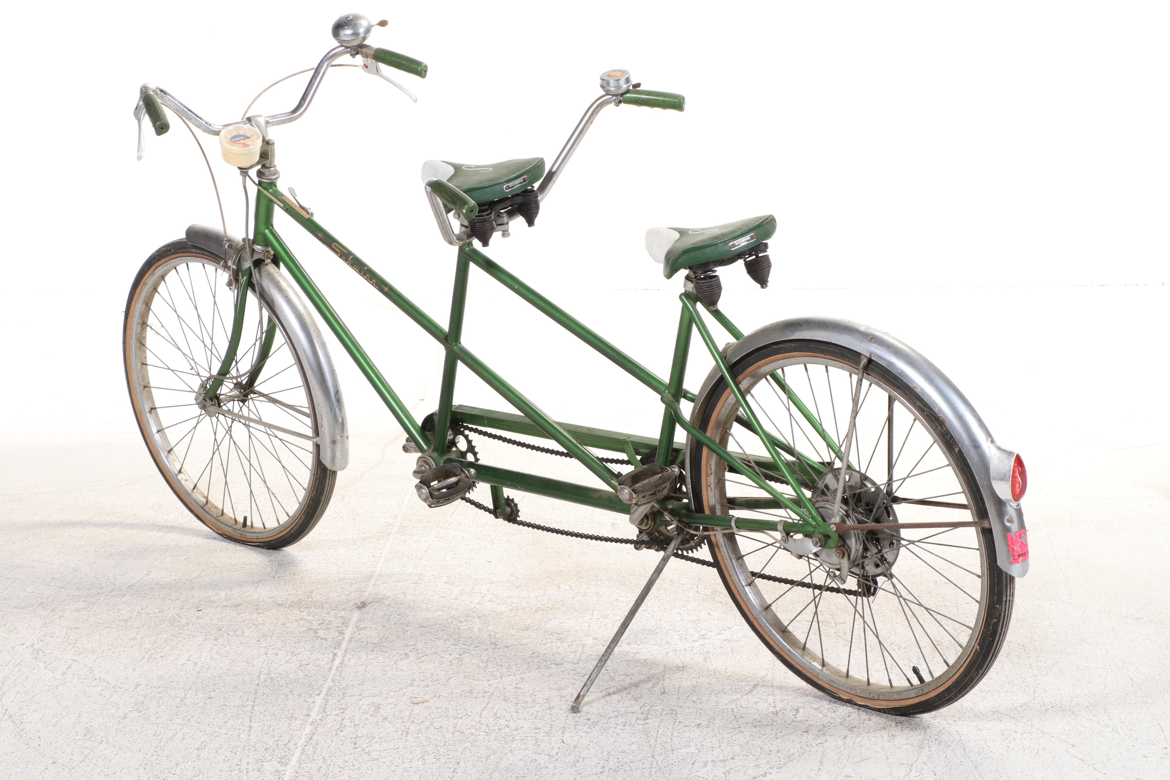 Schwinn "De Luxe Twinn" Tandem Cruiser Bike, Mid to Late 20th Century