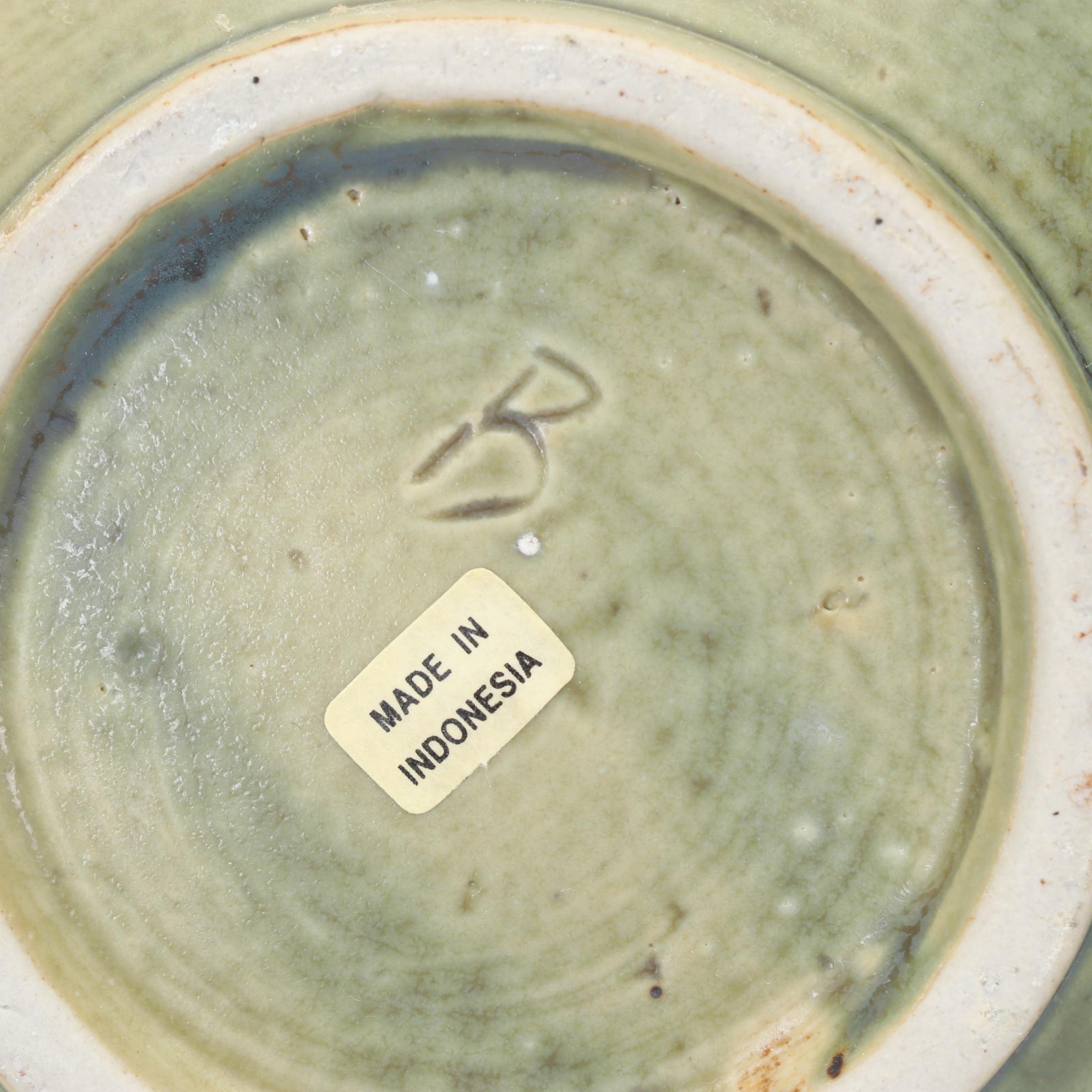 Frog Finial Teapot with Hand Thrown Pottery