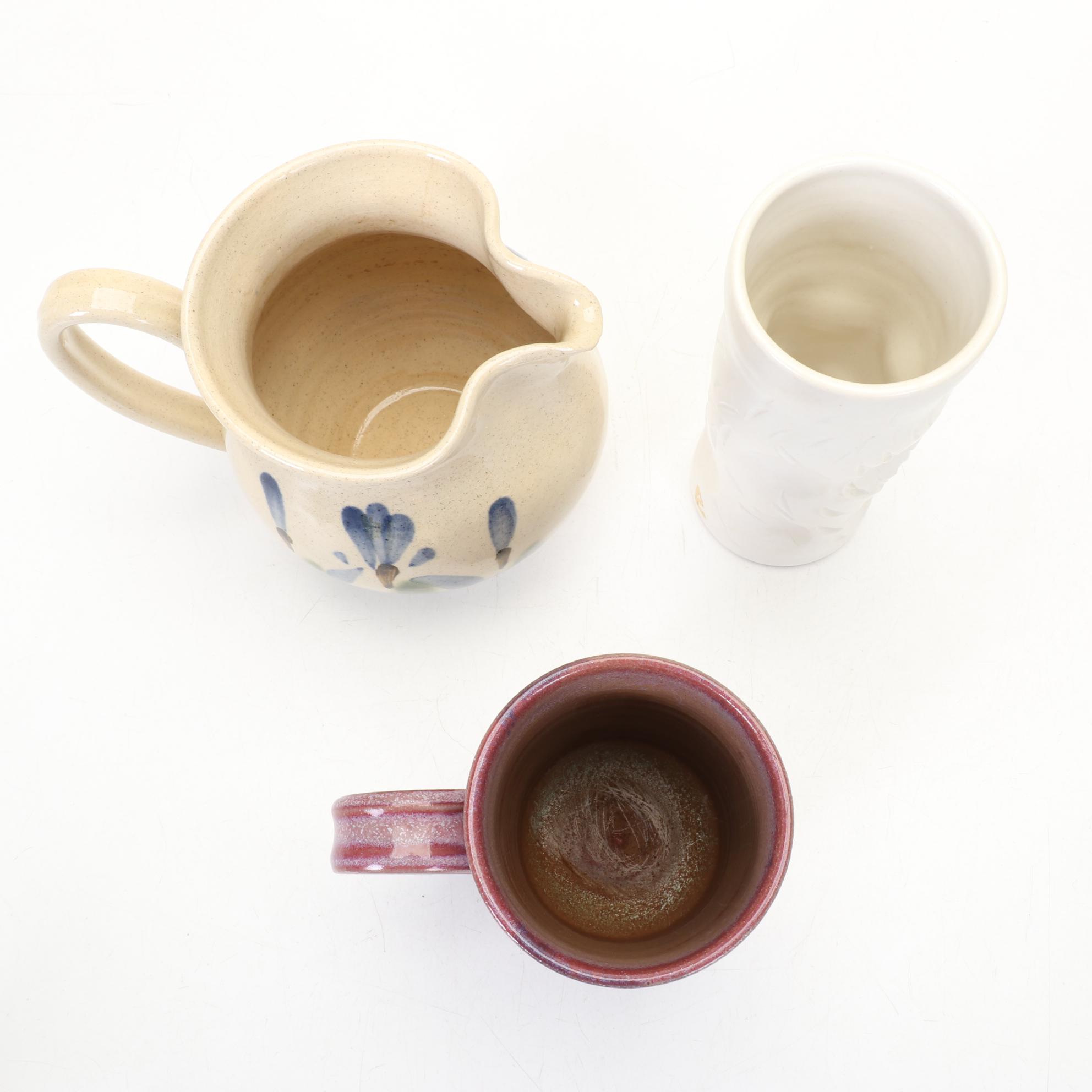 Frog Finial Teapot with Hand Thrown Pottery