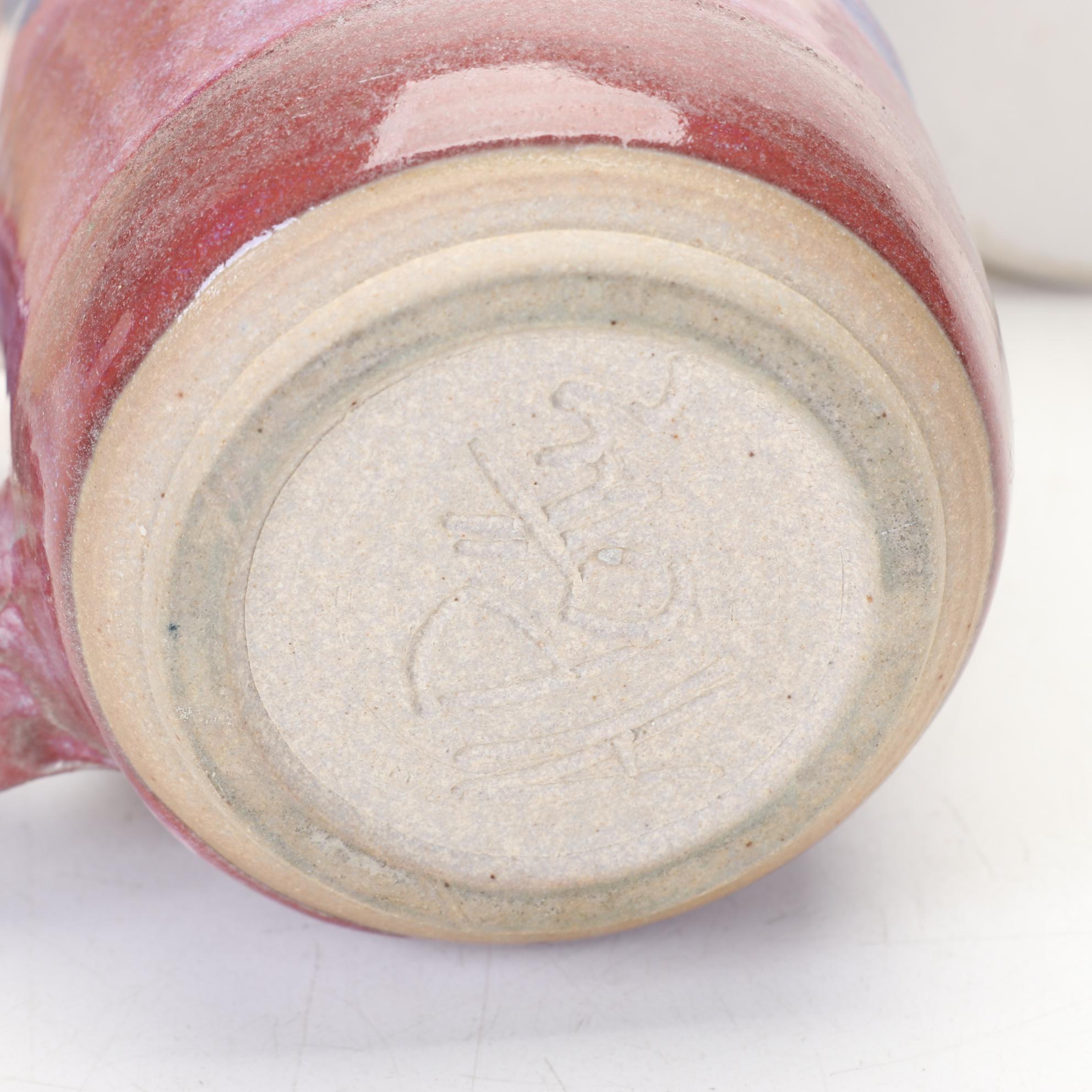 Frog Finial Teapot with Hand Thrown Pottery