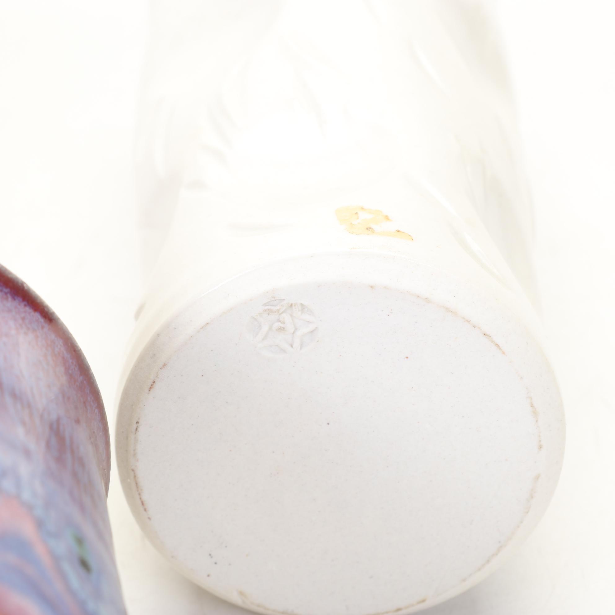 Frog Finial Teapot with Hand Thrown Pottery