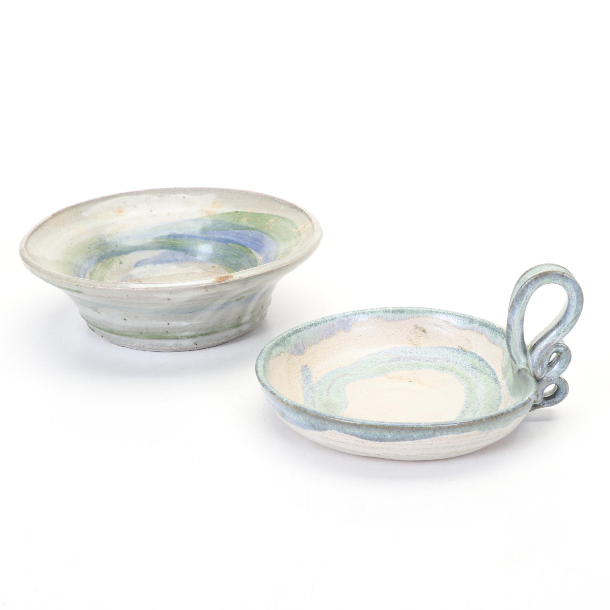 Frog Finial Teapot with Hand Thrown Pottery