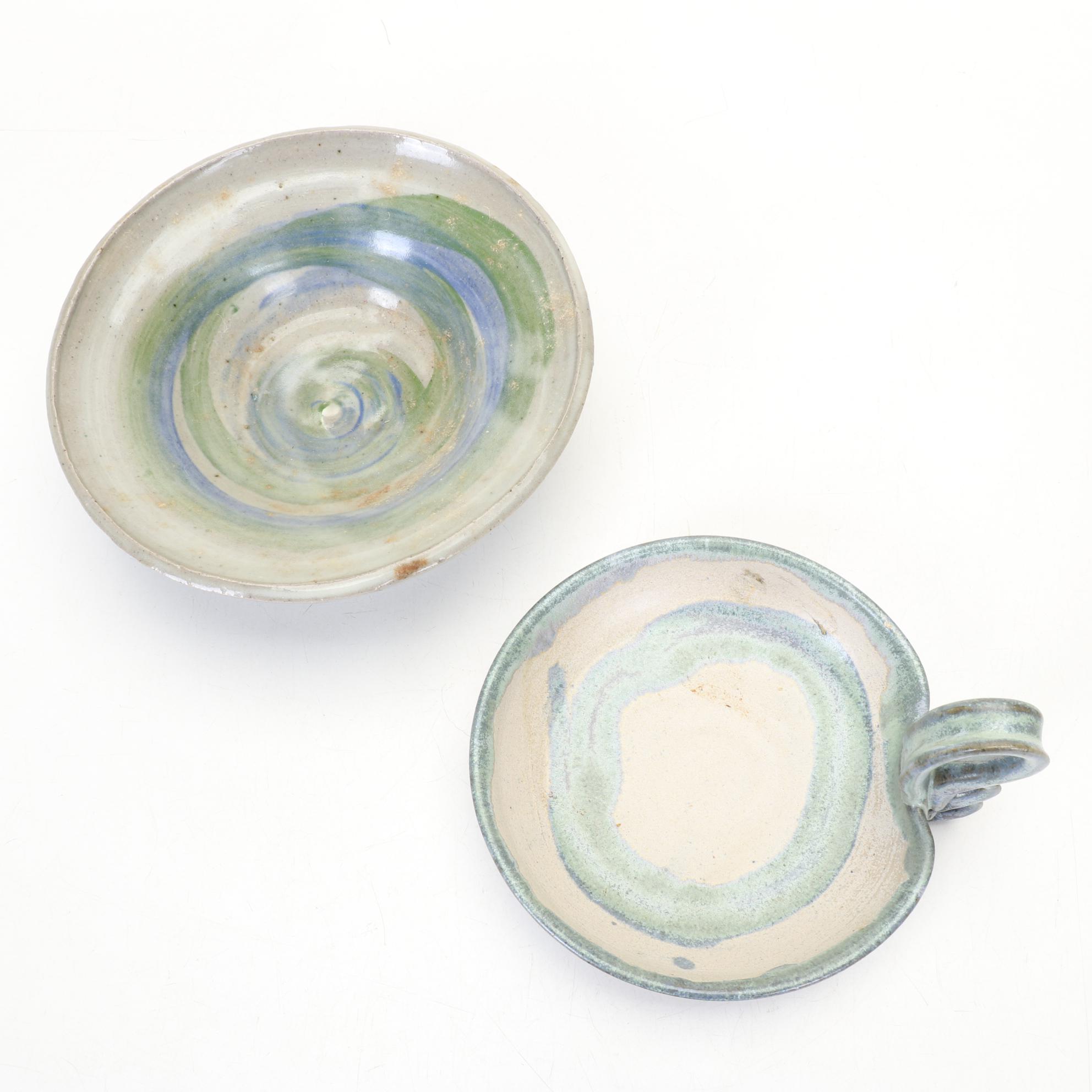 Frog Finial Teapot with Hand Thrown Pottery