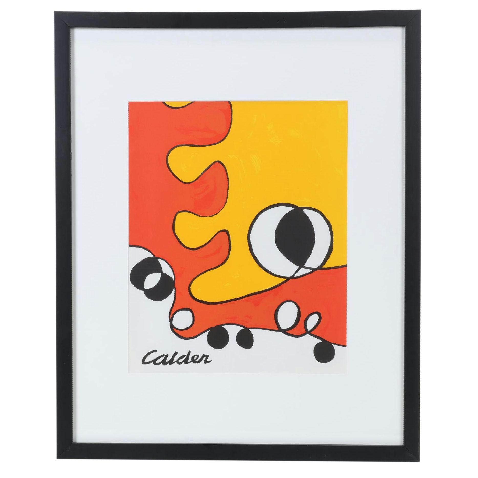 Alexander Calder Color Lithograph for "Derrière le Miroir," 1968