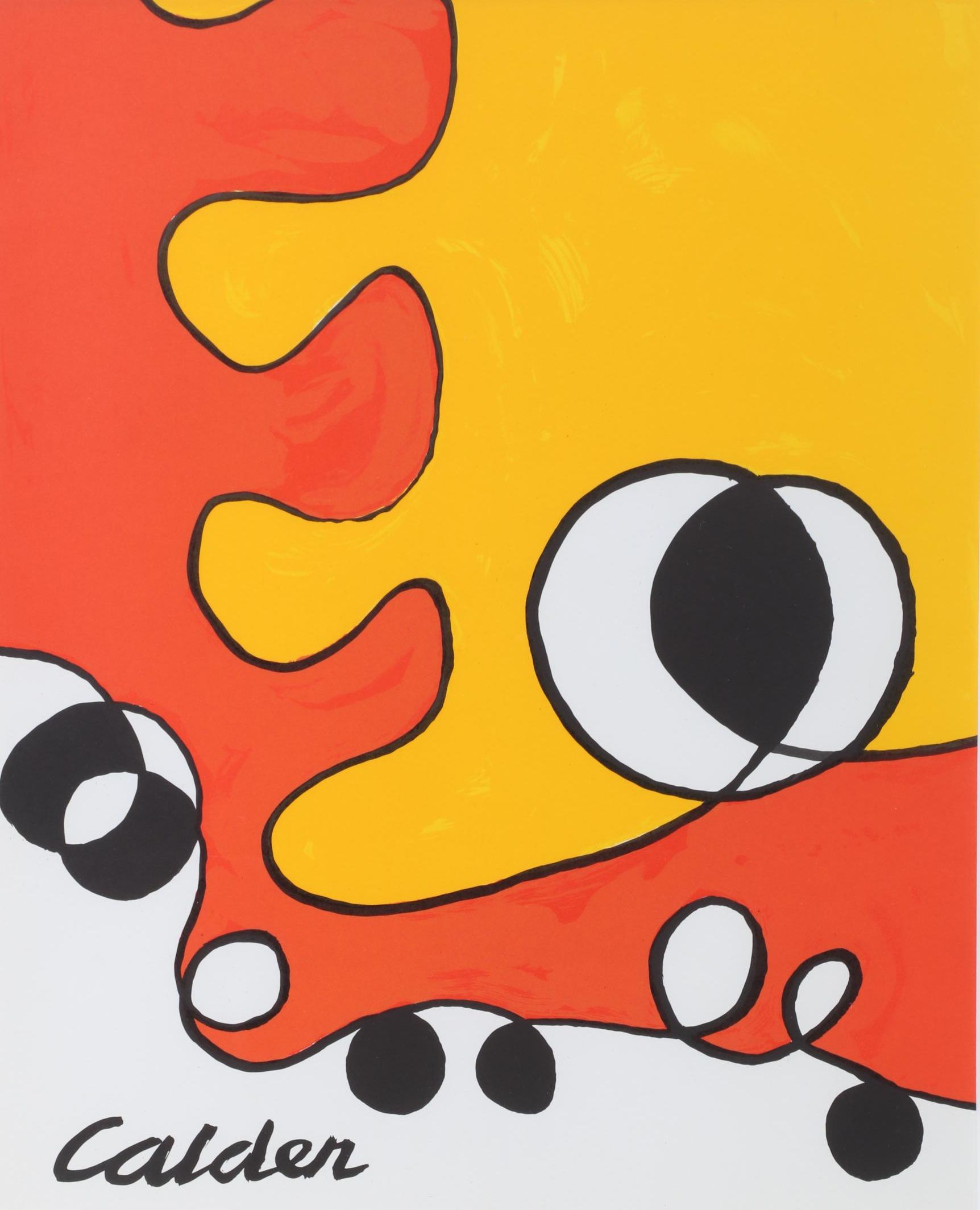 Alexander Calder Color Lithograph for "Derrière le Miroir," 1968