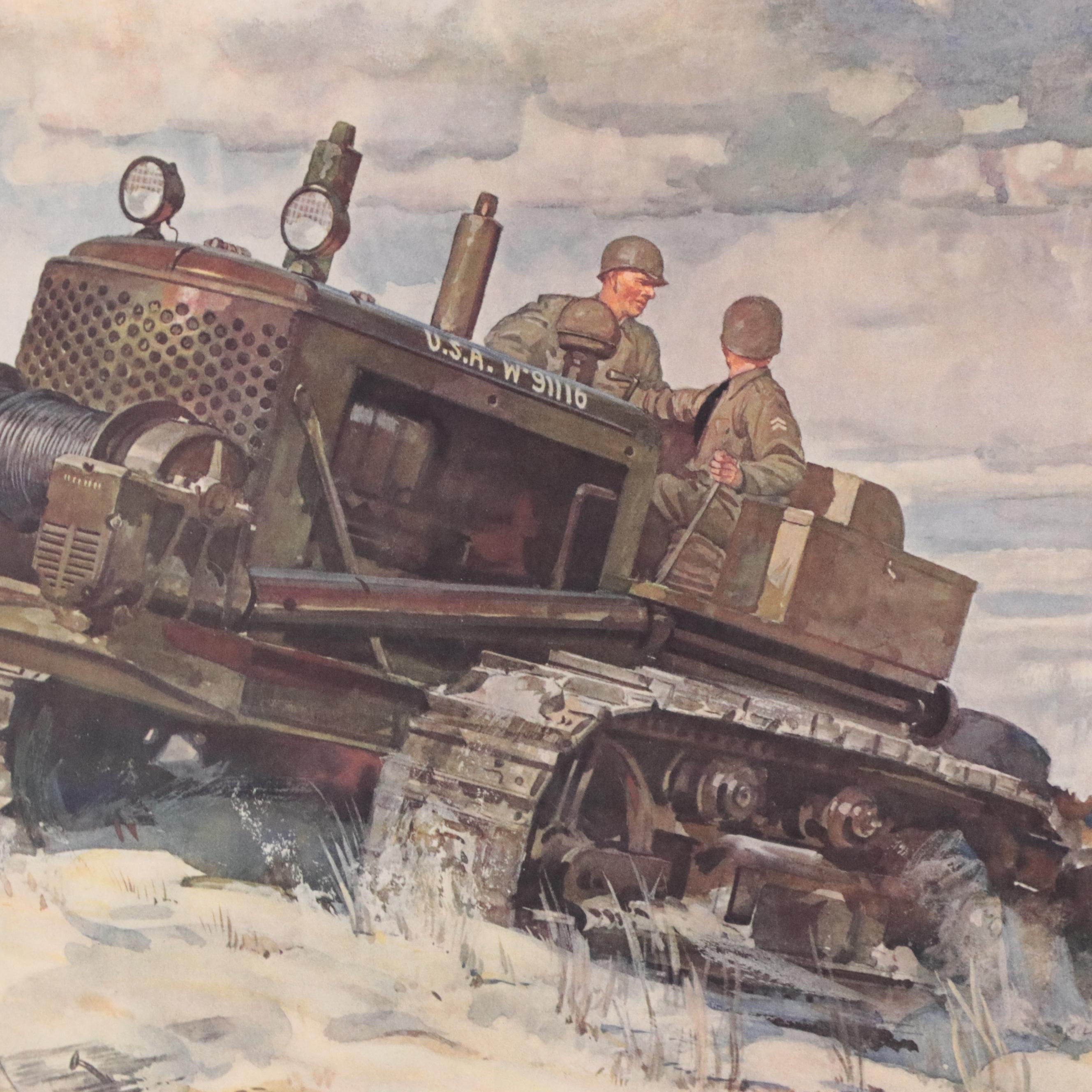 WWII Advertisement Poster and Calendar, 1942