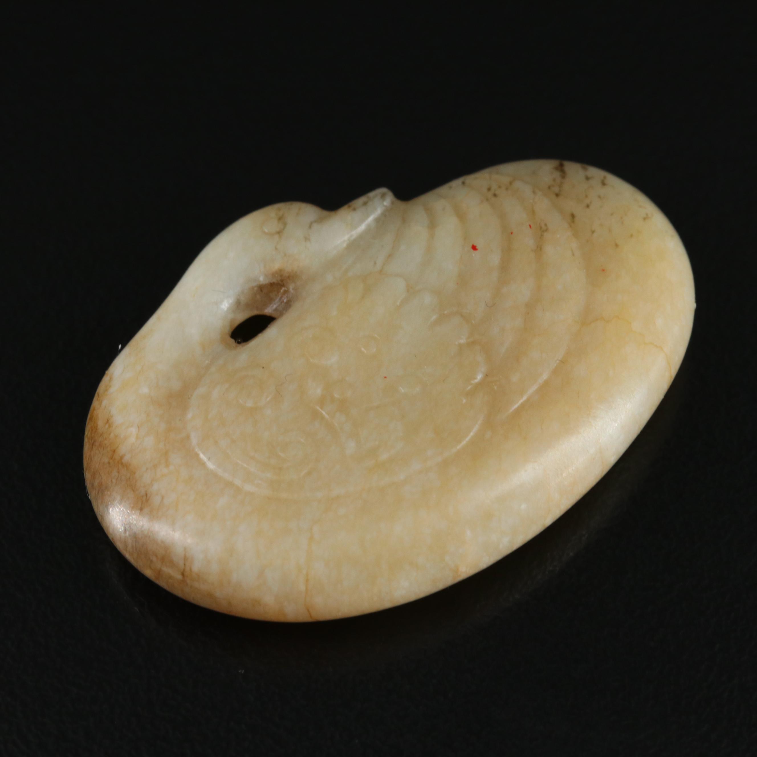 Chinese Carved Jade Duck Carving, 17th or 18th Century