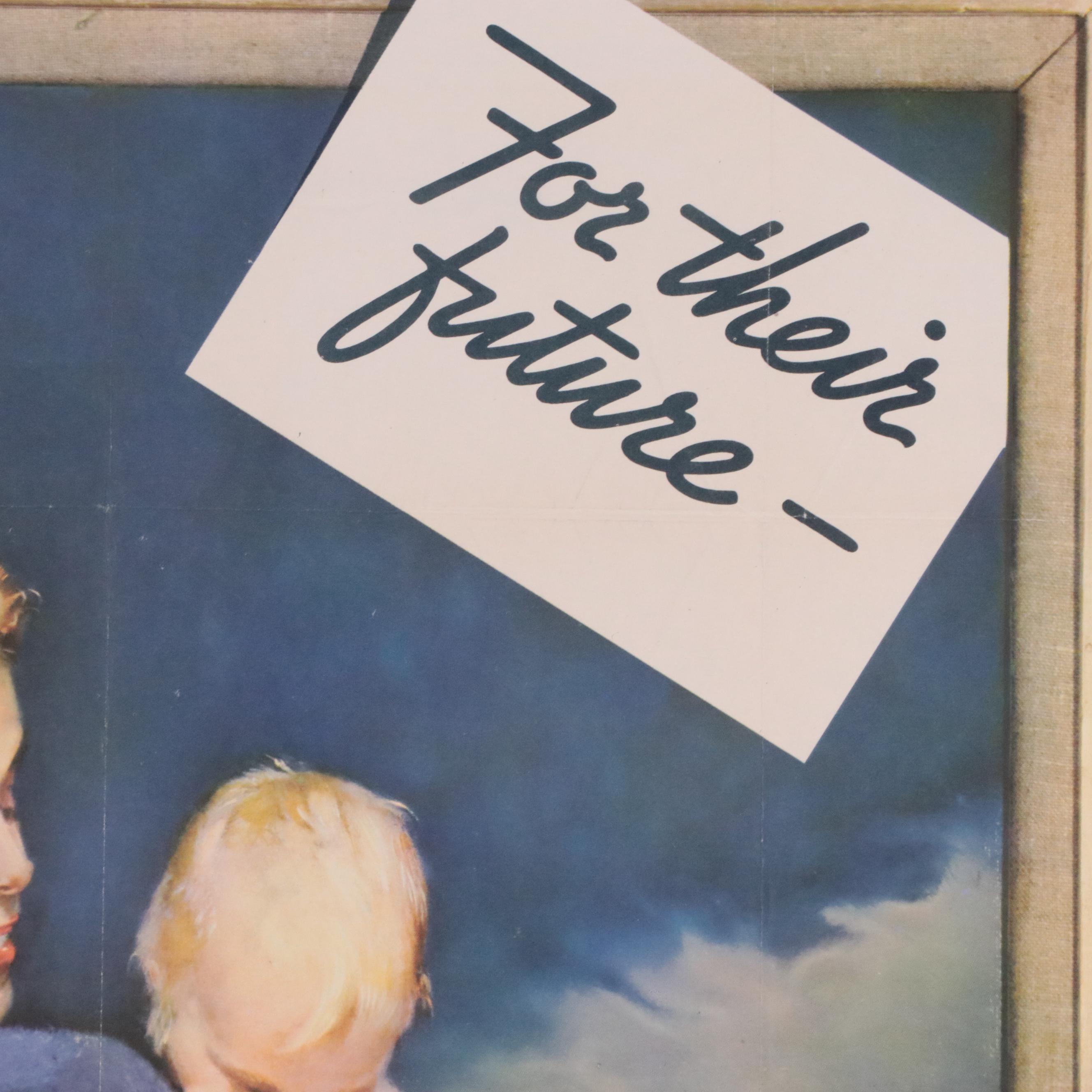 WWII War Bonds Advertisement Poster Designed by Albert Henry Munsell, 1943