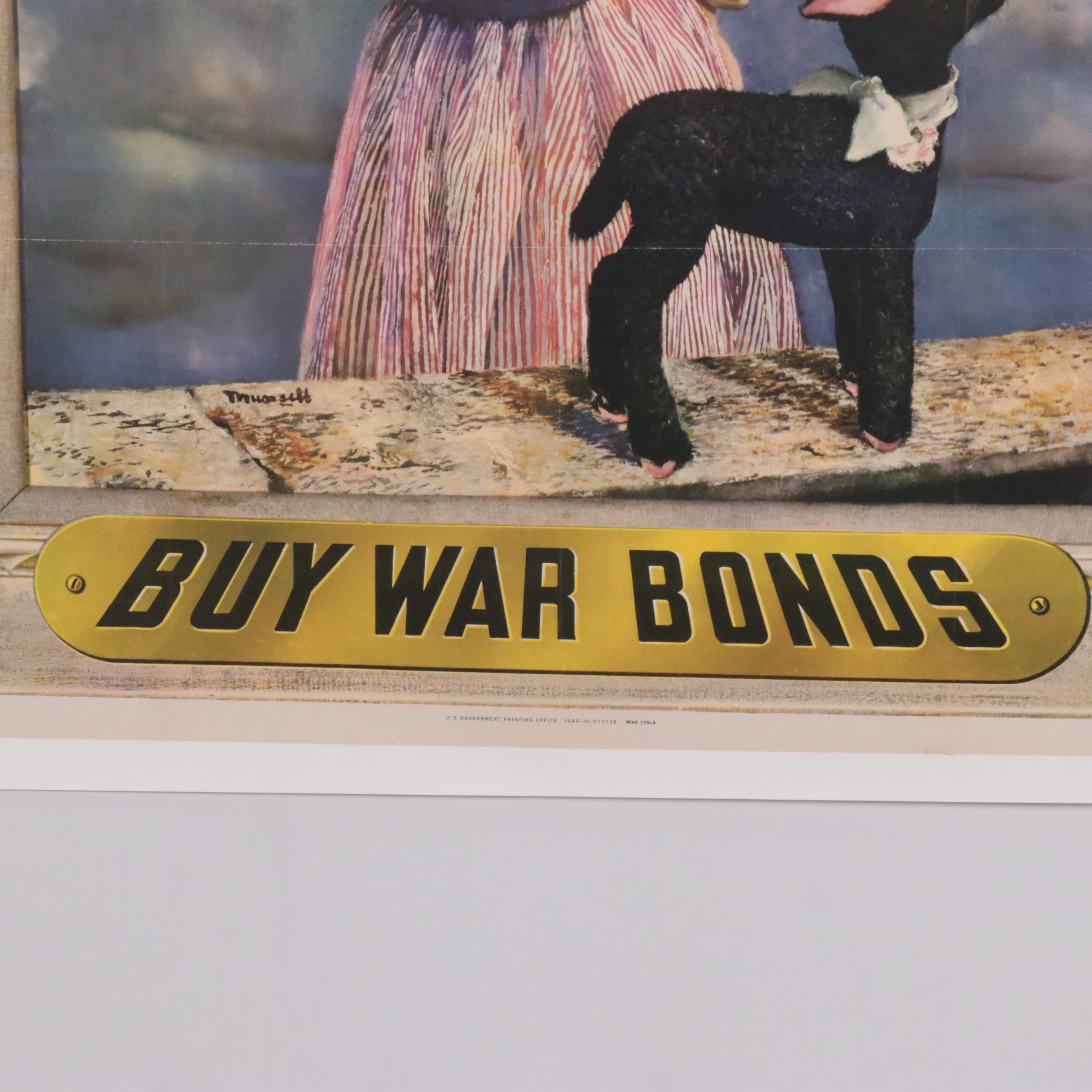 WWII War Bonds Advertisement Poster Designed by Albert Henry Munsell, 1943