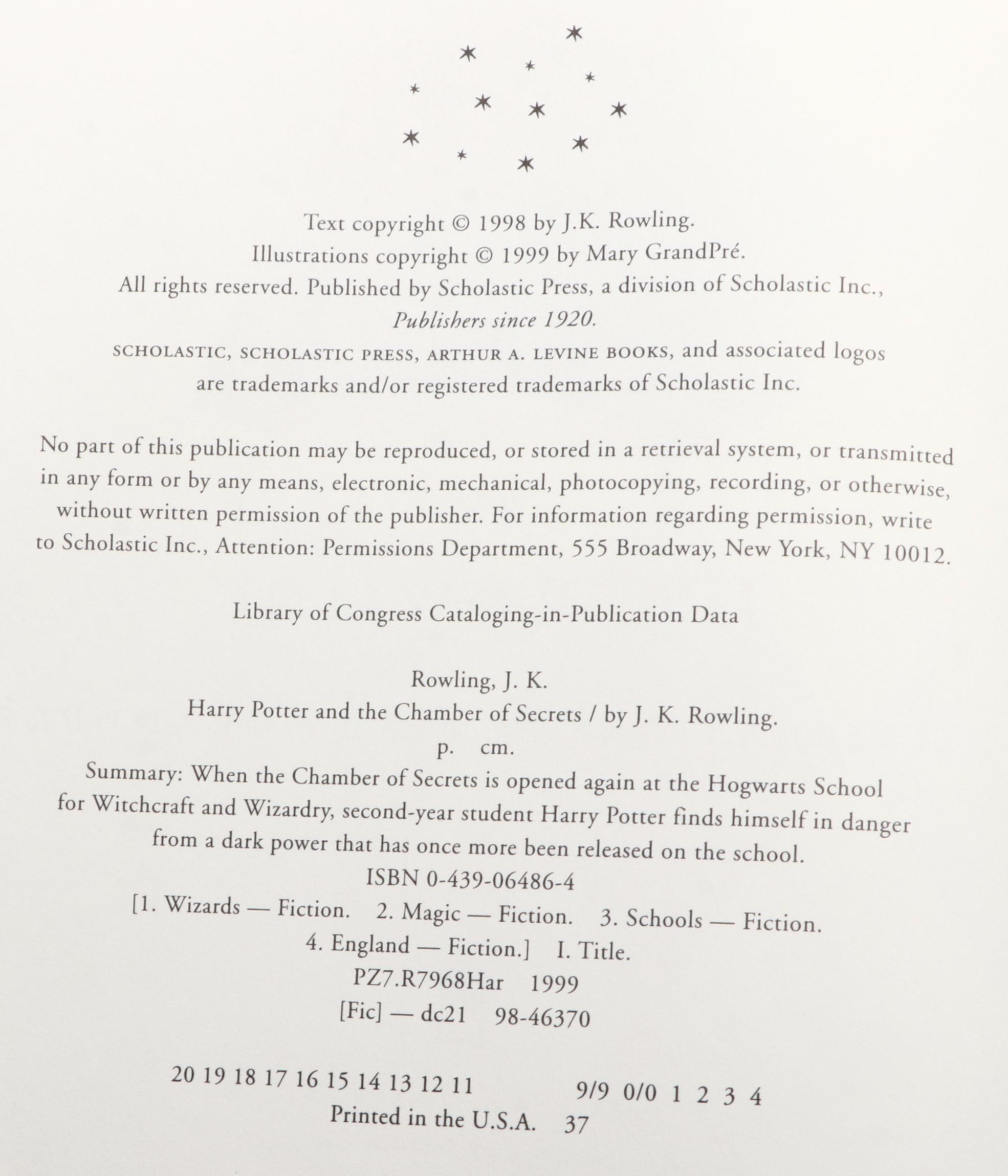 First American Edition "Harry Potter" Complete Series by J. K. Rowling