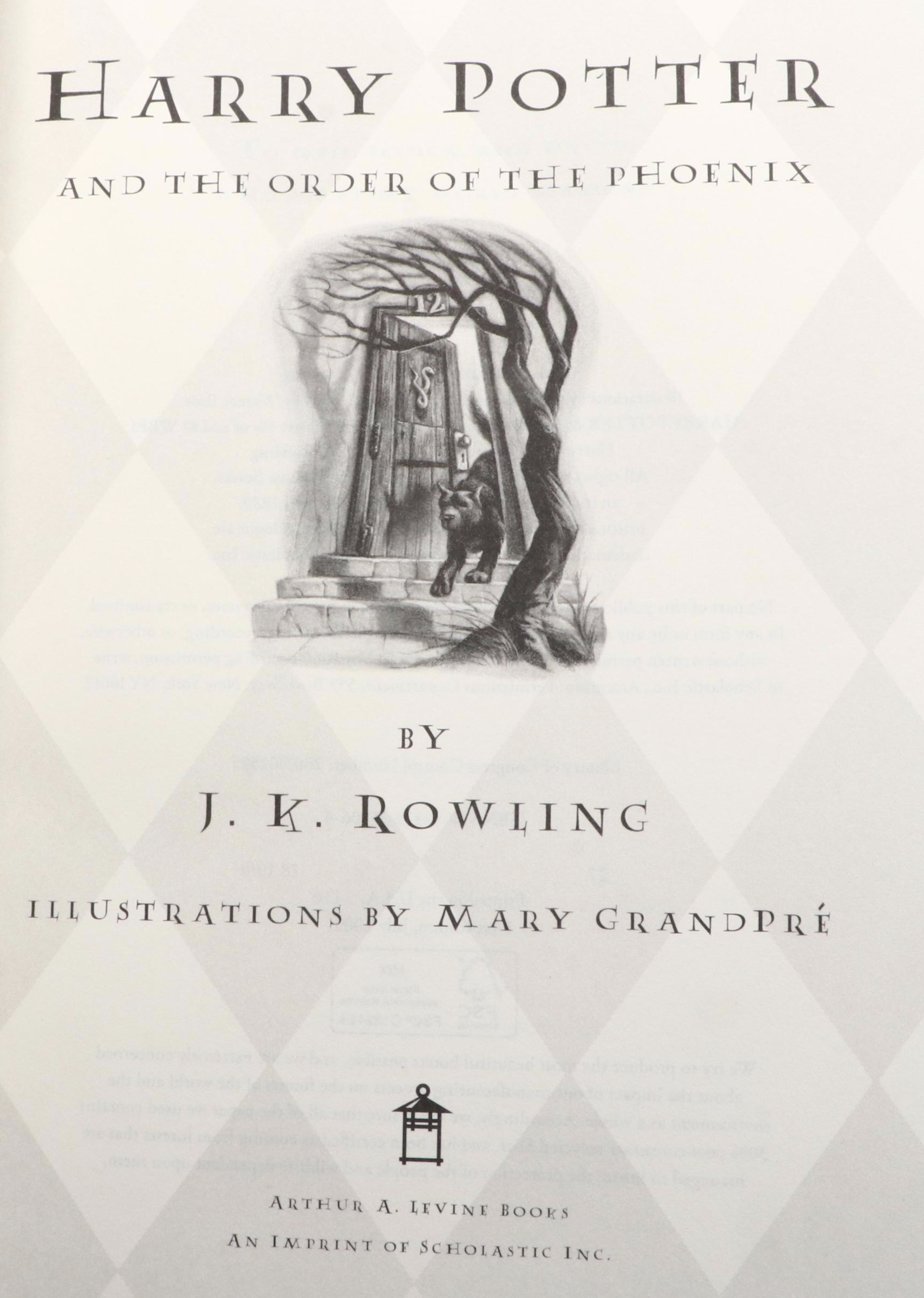 First American Edition "Harry Potter" Complete Series by J. K. Rowling