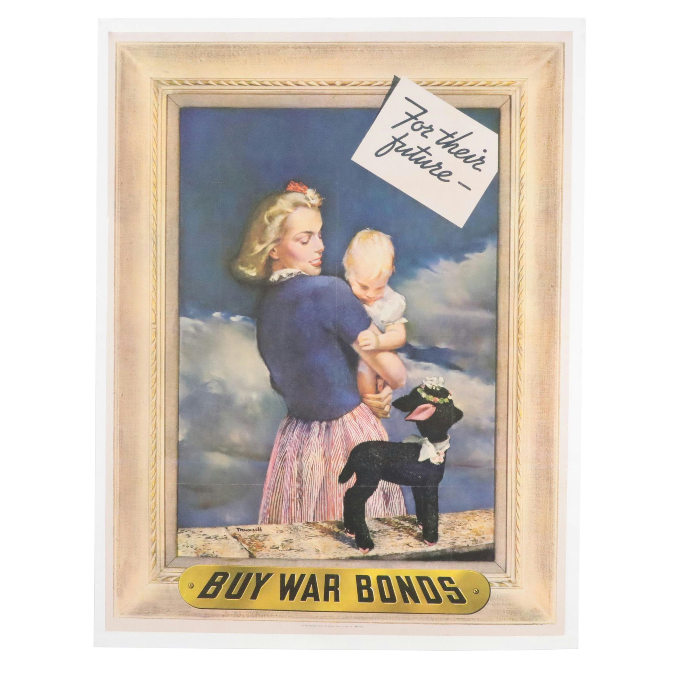 WWII War Bonds Advertisement Poster Designed by Albert Henry Munsell, 1943