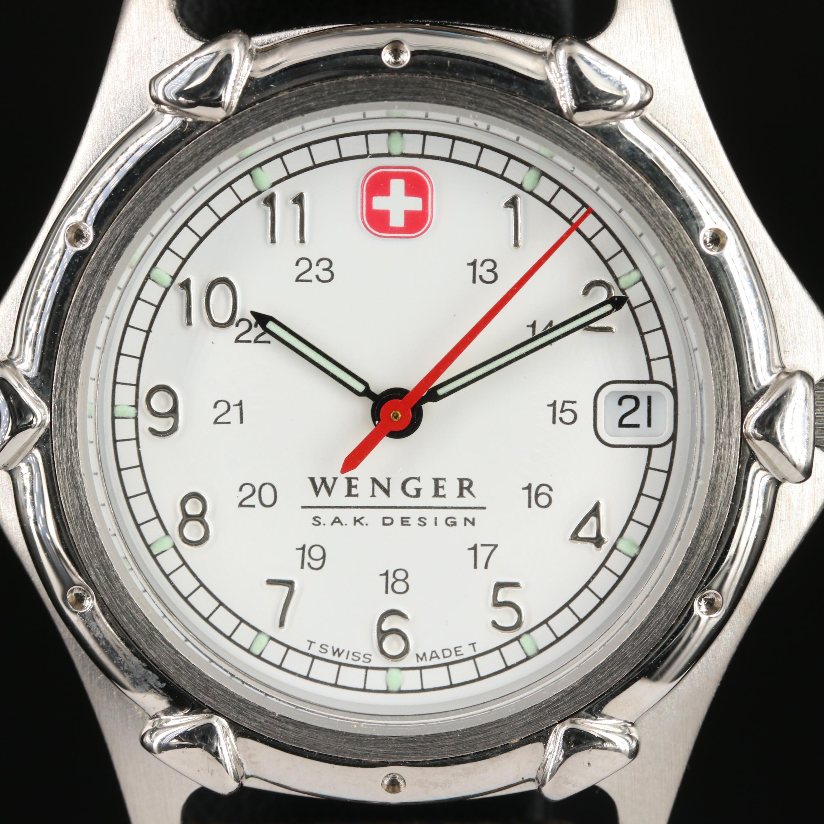 Wenger SAK Design Quartz Watch with Turquoise and Sterling