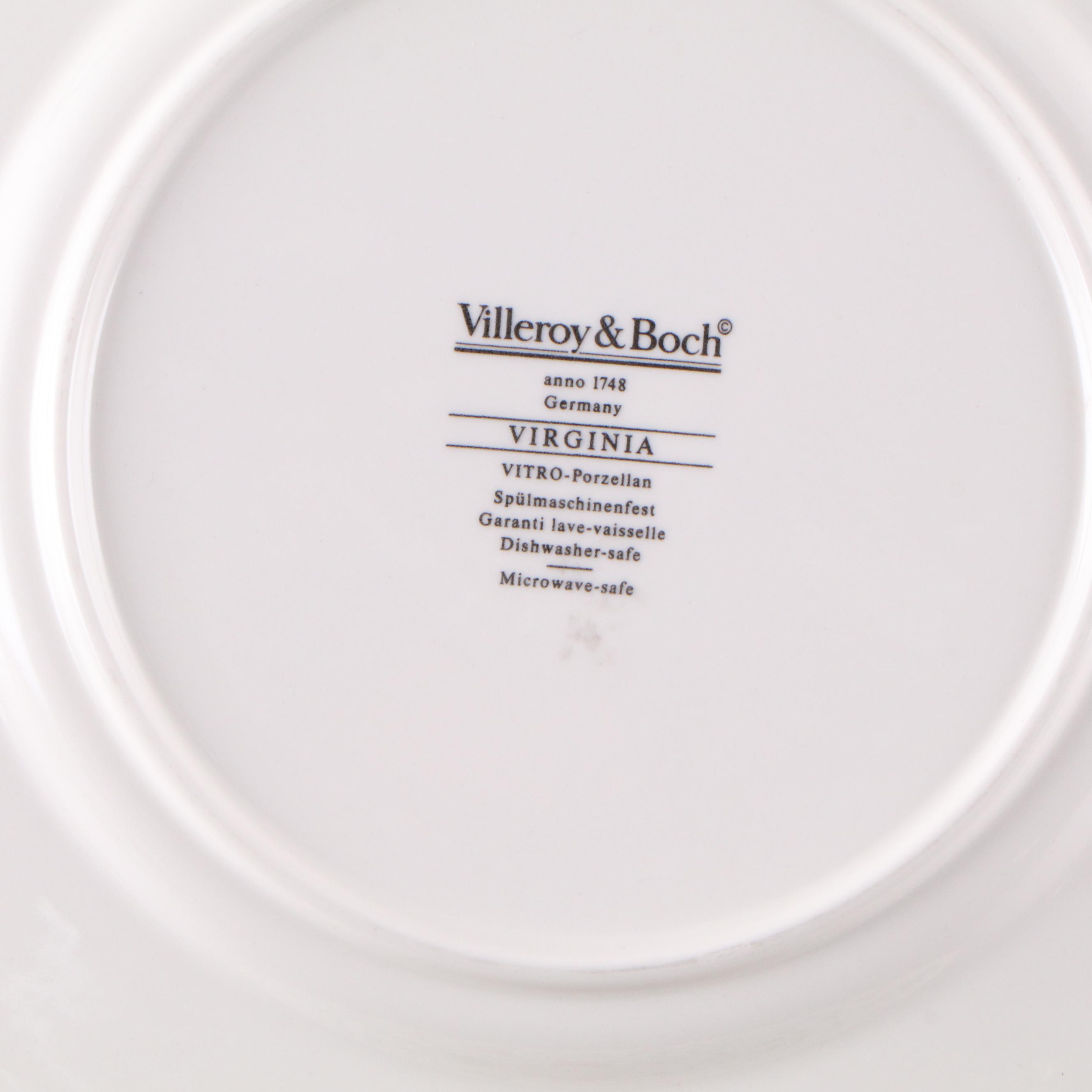 Grand Plat De Service Villeroy & Boch Virginia 40x28 Cm - Porcelaine Jaune (occasion)