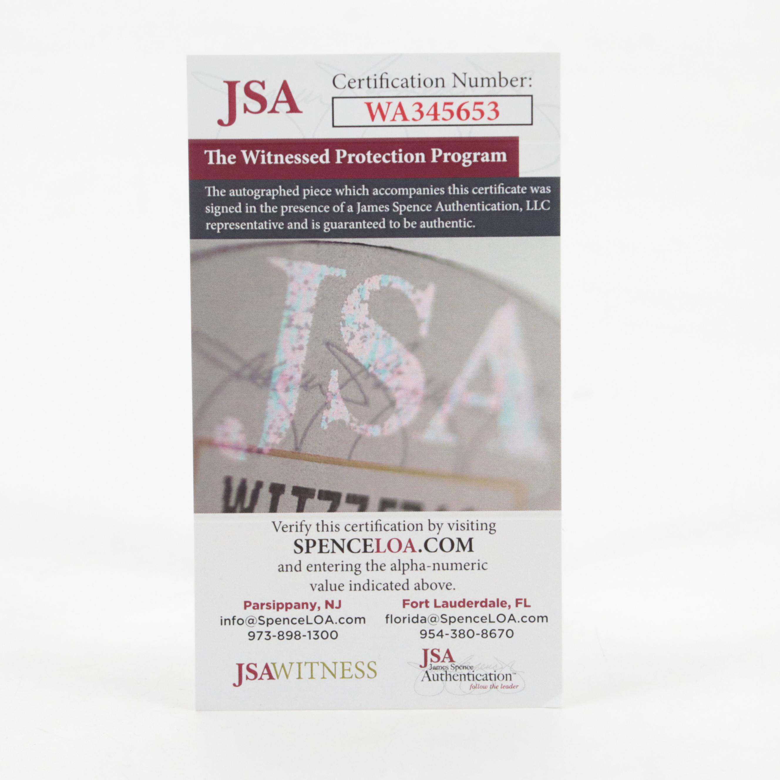 Vince Papale Signed ”Invincible” Philadelphia Eagles Football Jersey