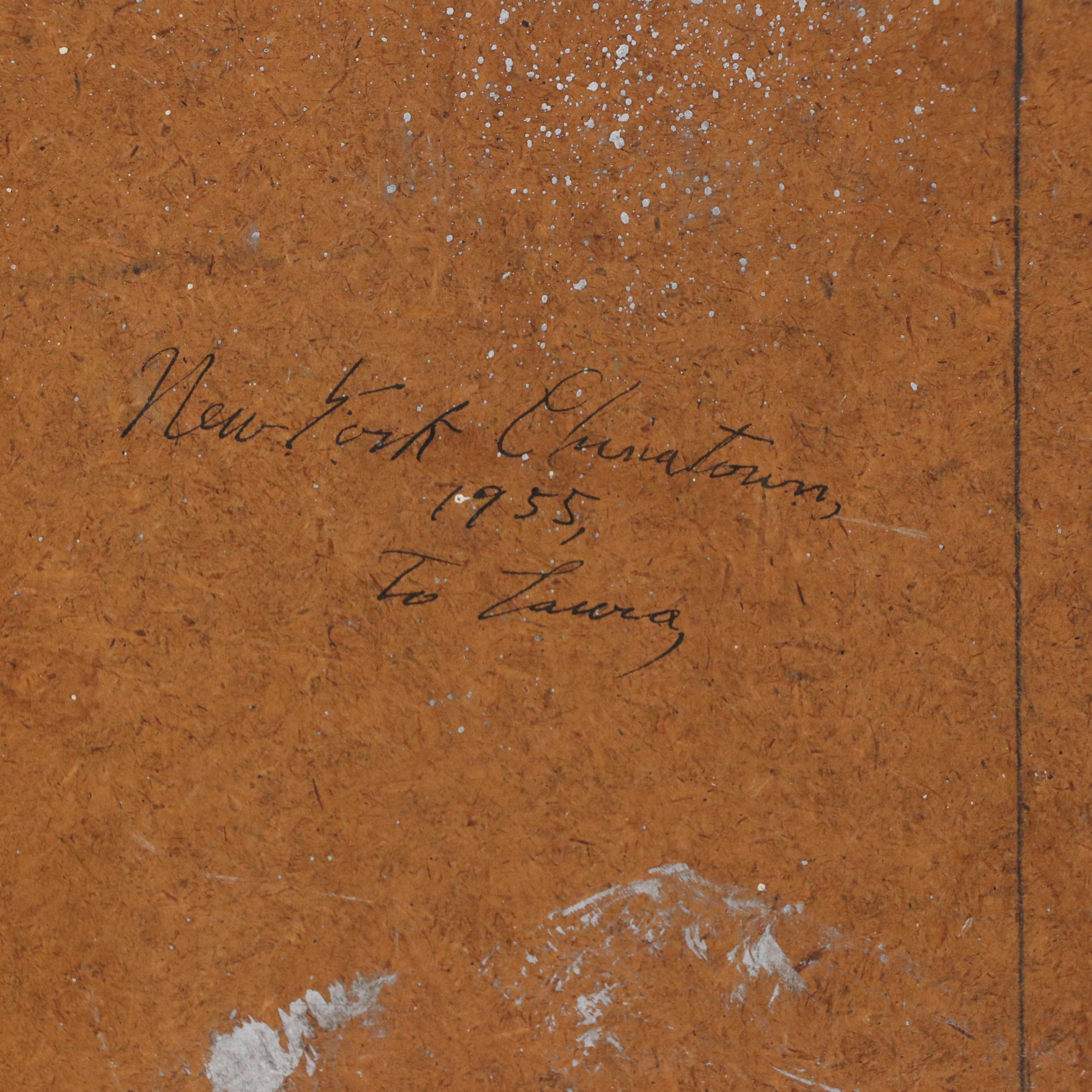 Charles Ragland Bunnell Modern Abstract Oil Painting, 1955